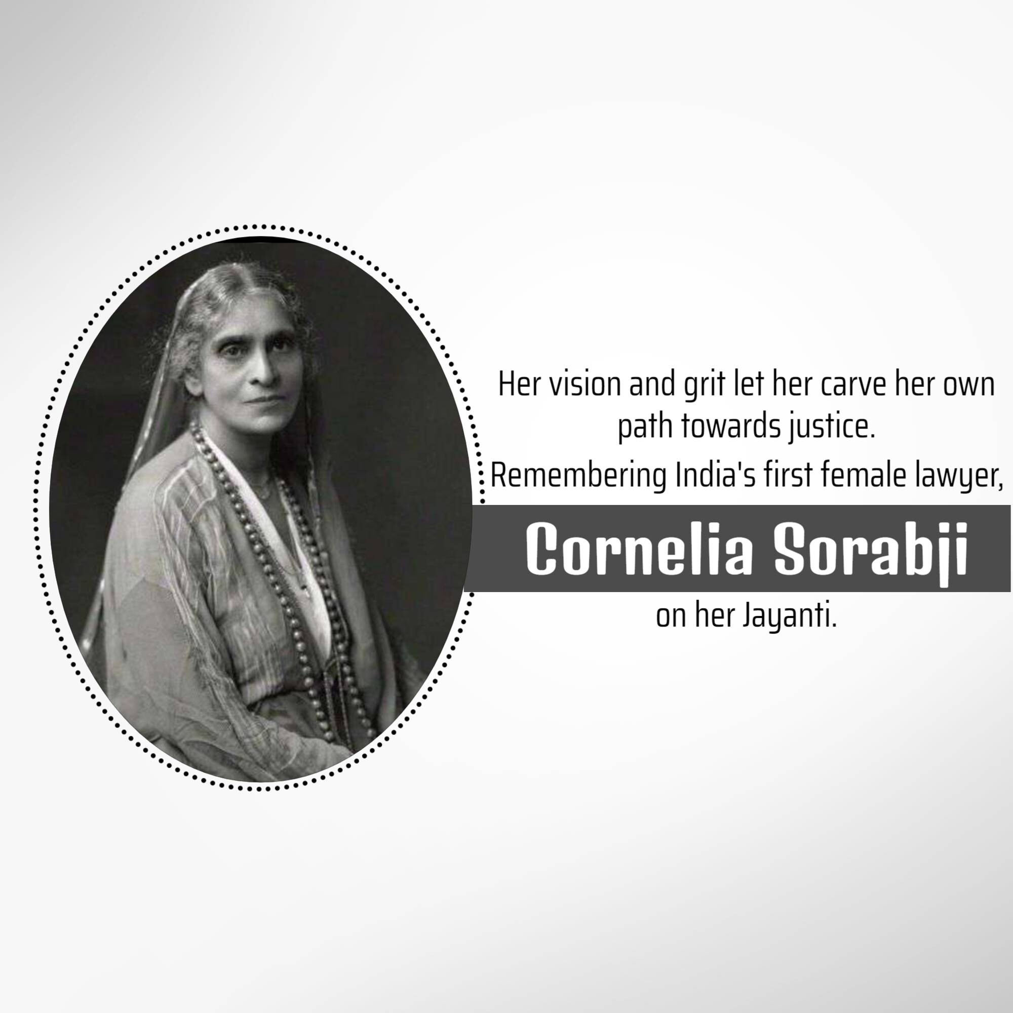 Cornelia Sorabji Jayanti