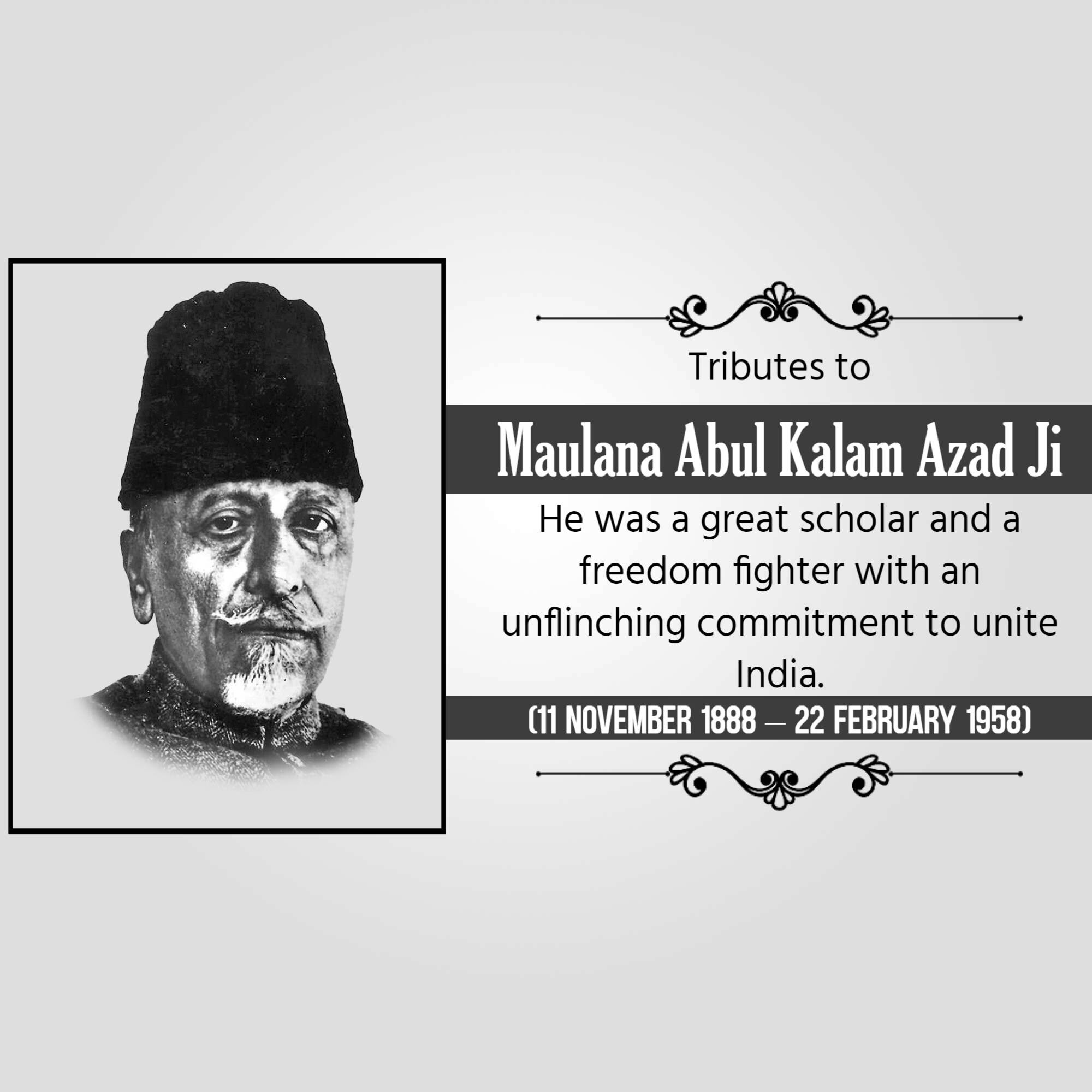 Abul Kalam Azad Birth Anniversary