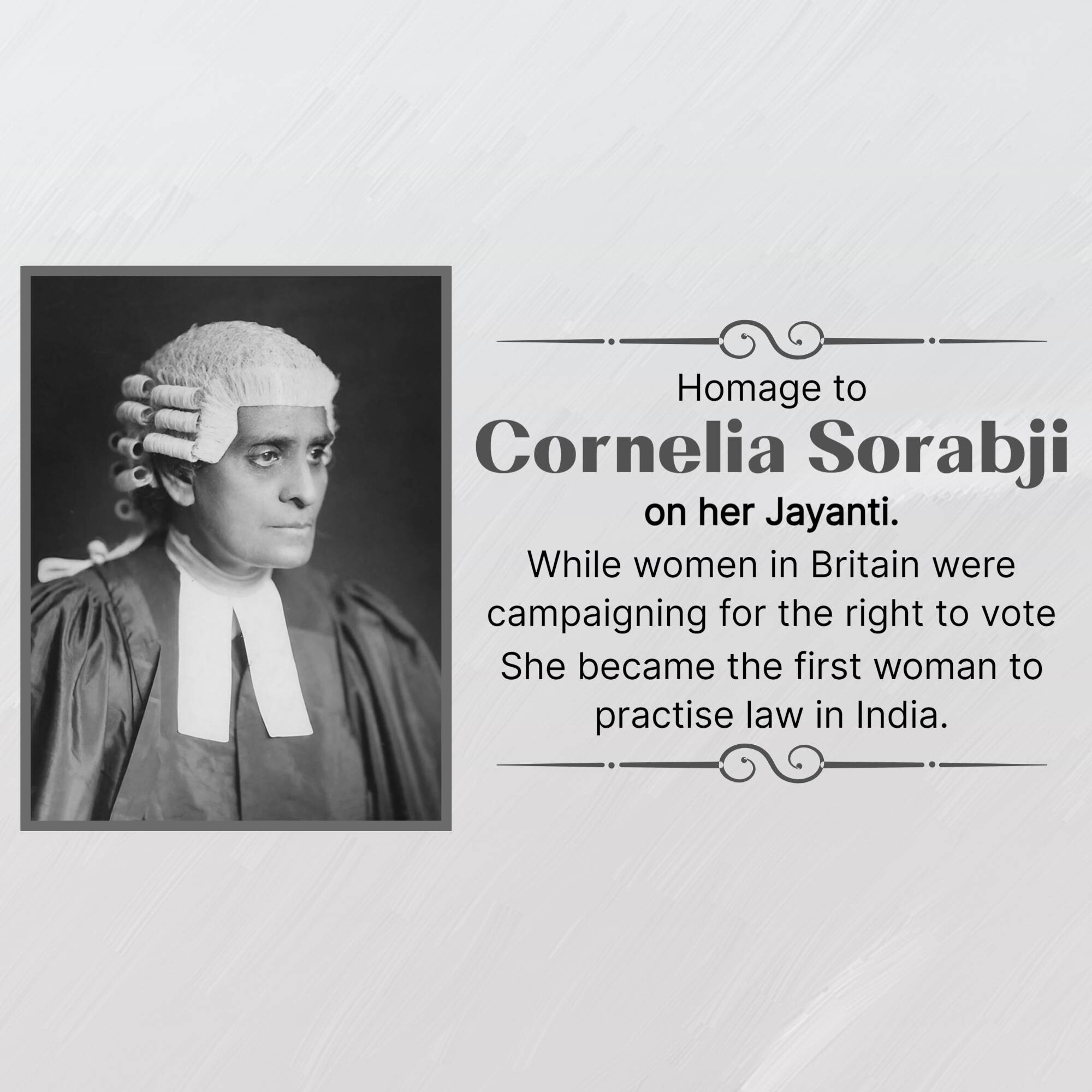 Cornelia Sorabji Jayanti
