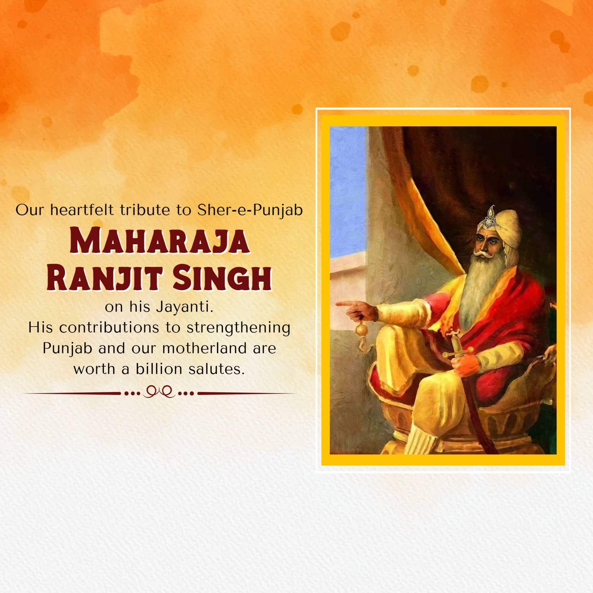 Maharaja Ranjit Singh Jayanti