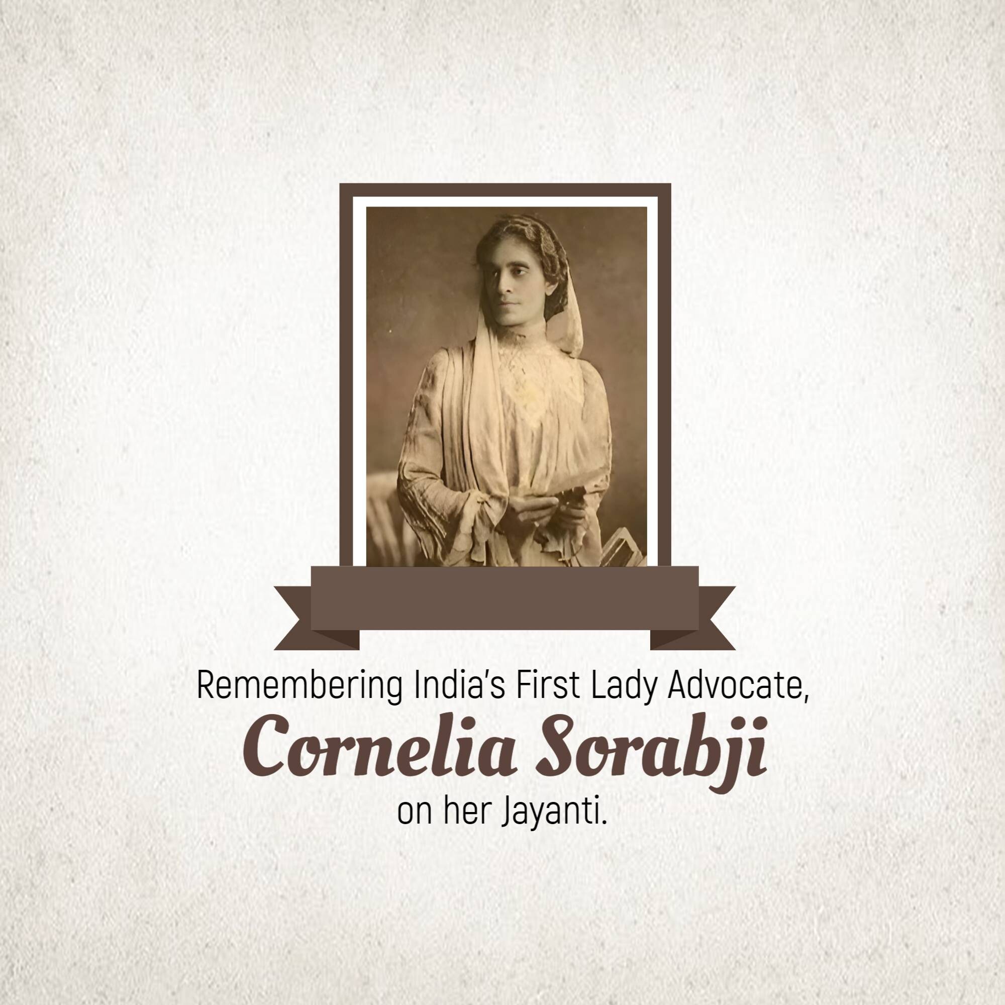 Cornelia Sorabji Jayanti