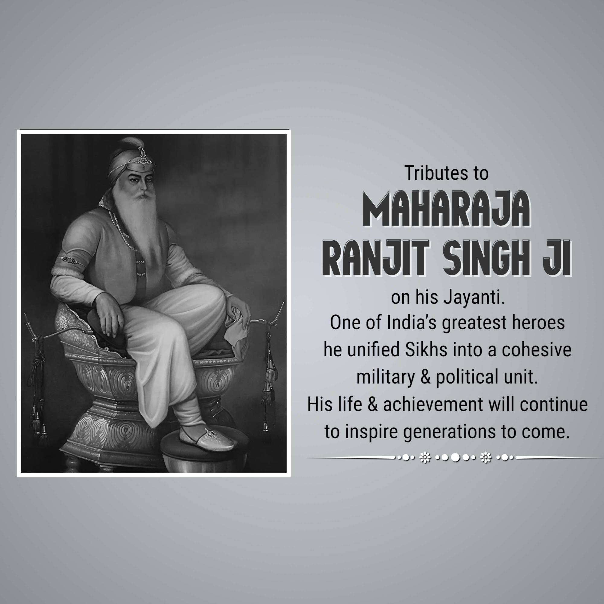 Maharaja Ranjit Singh Jayanti