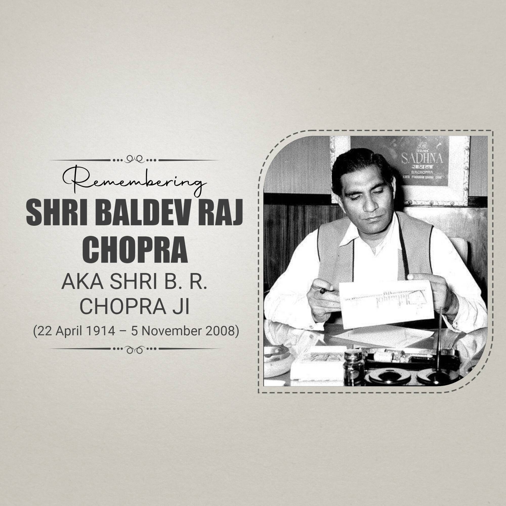 B. R. Chopra Punyatithi
