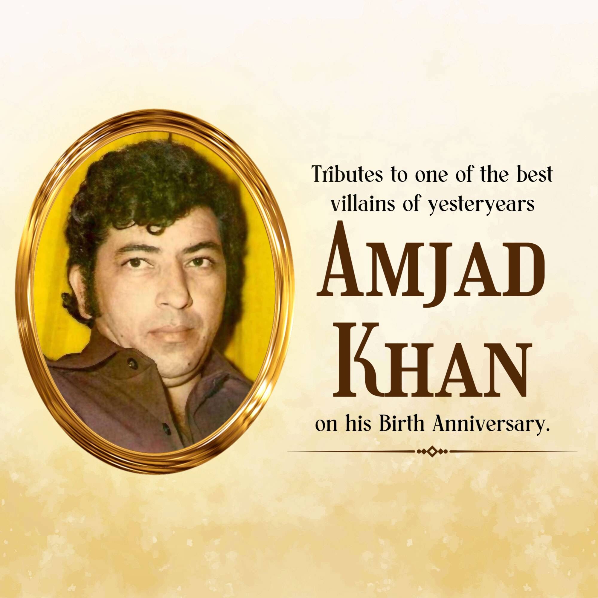Amjad Khan Jayanti