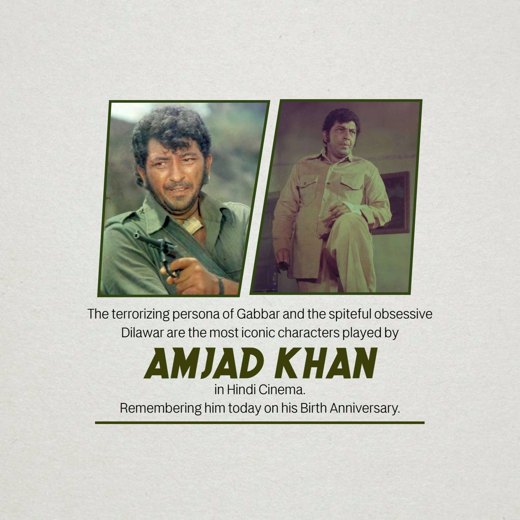 Amjad Khan Jayanti