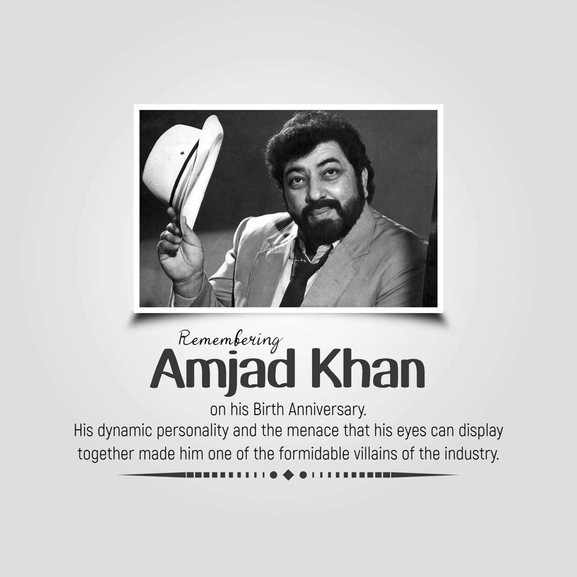 Amjad Khan Jayanti