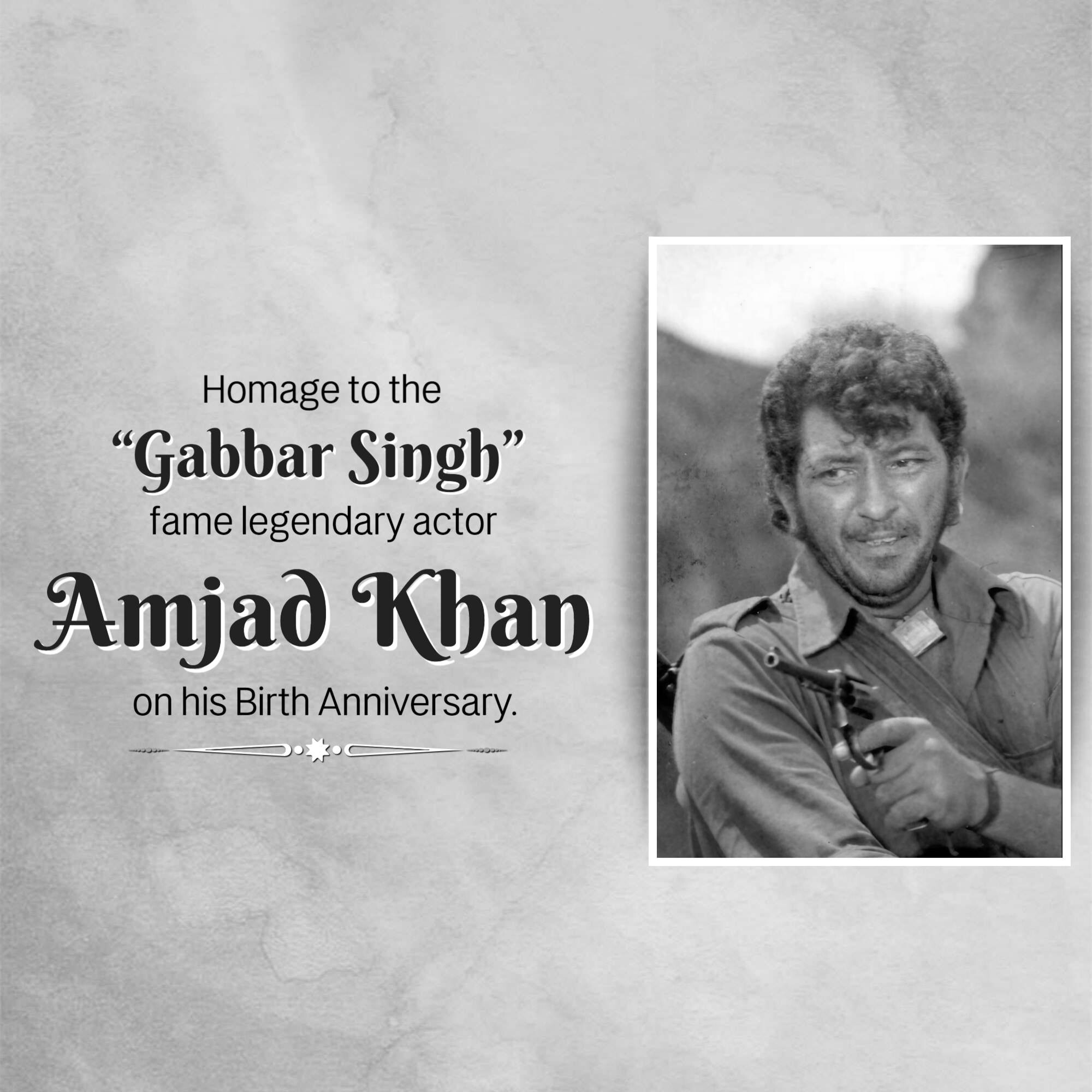 Amjad Khan Jayanti