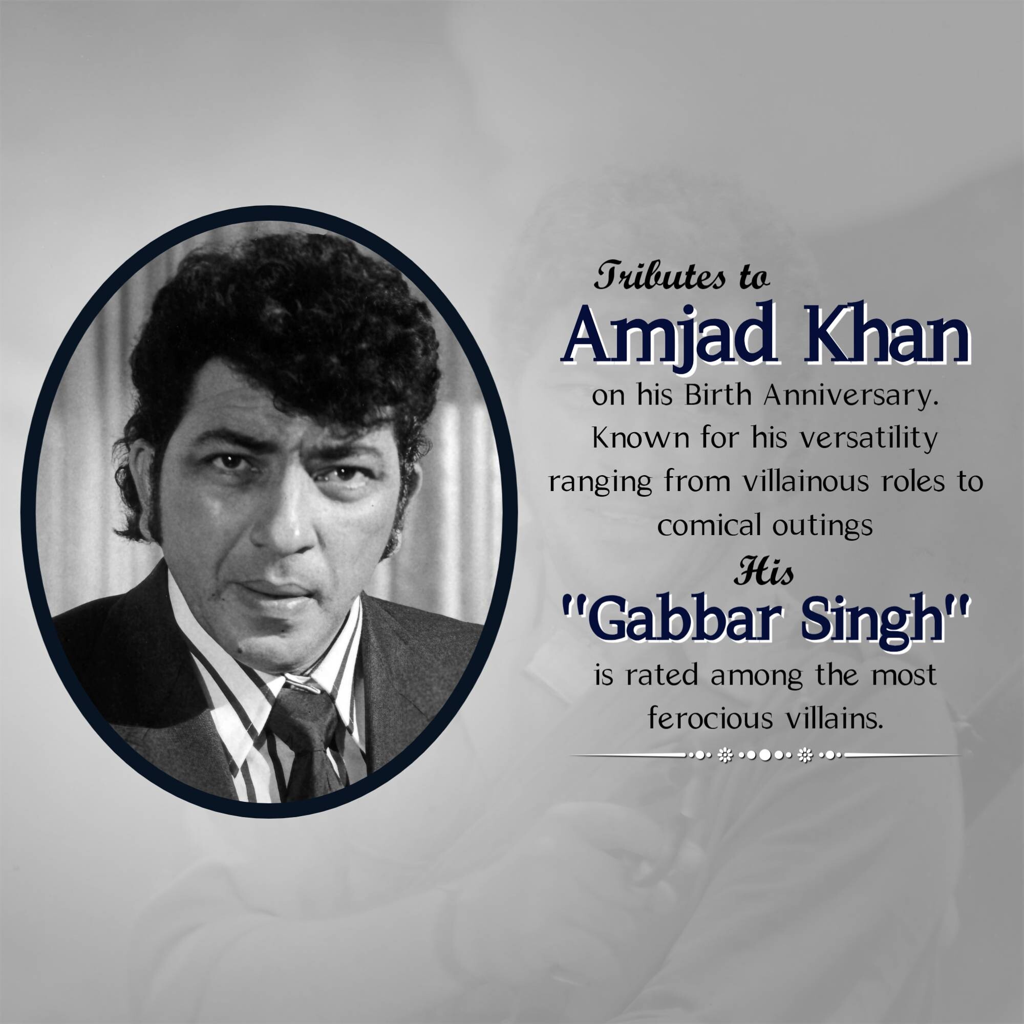 Amjad Khan Jayanti