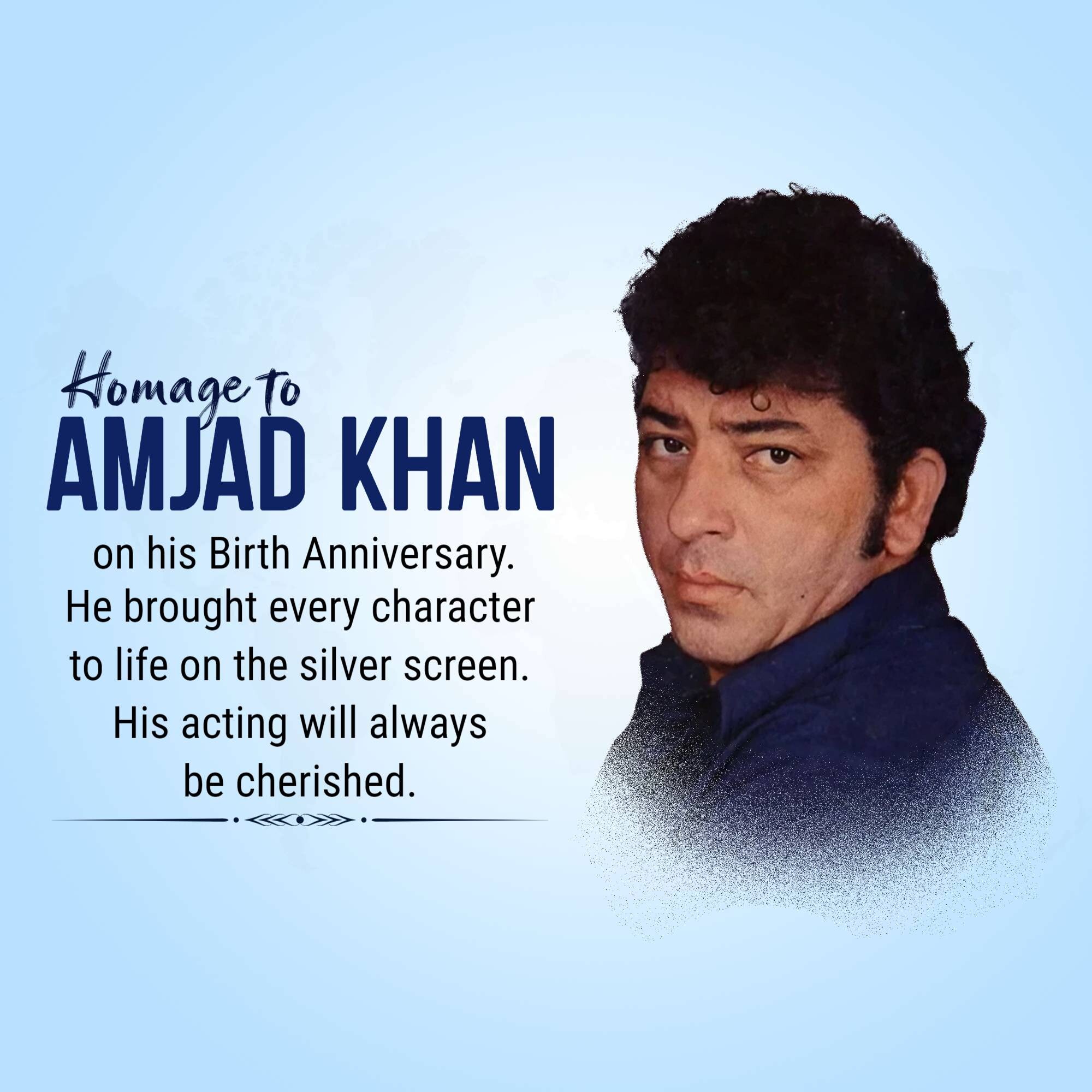 Amjad Khan Jayanti