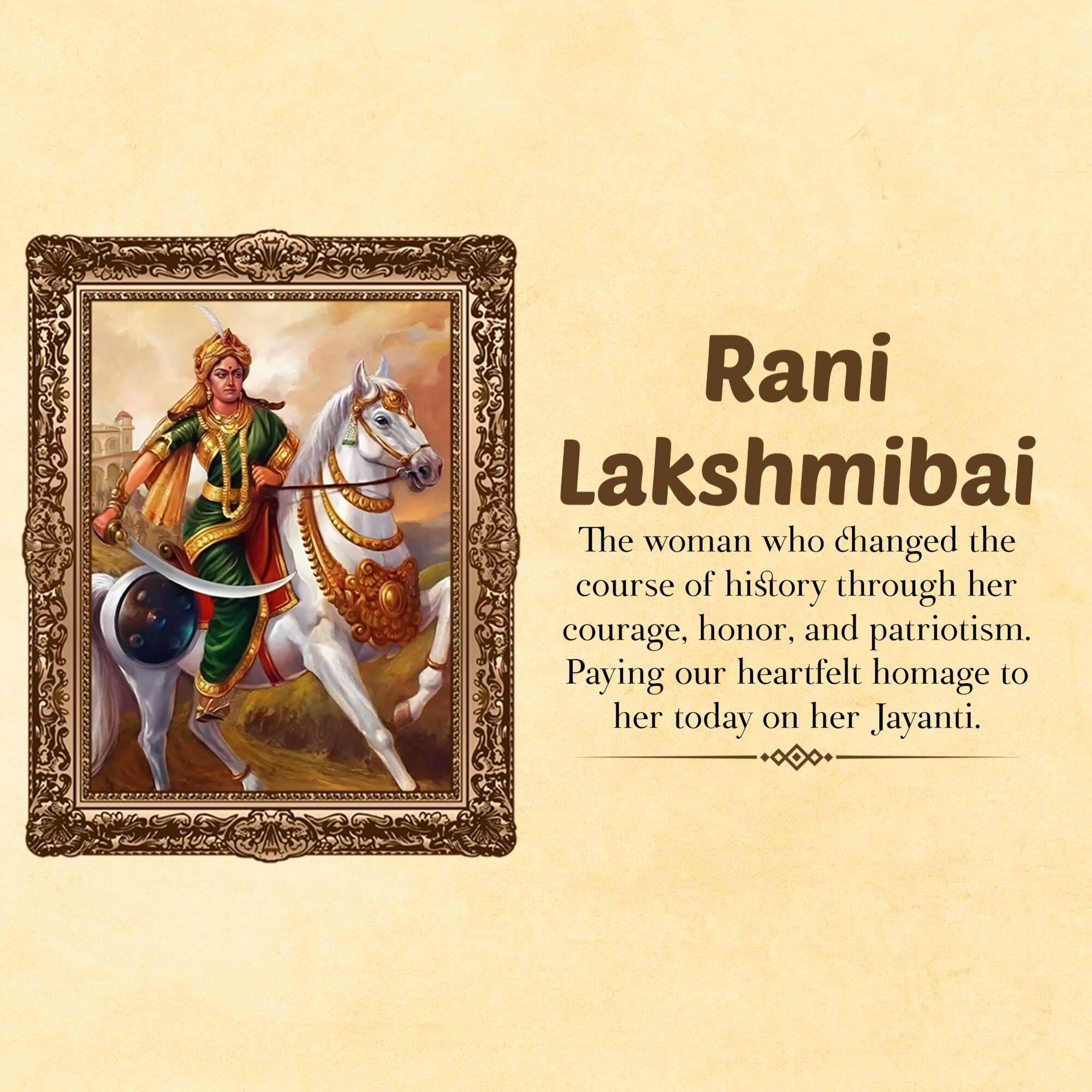 Rani of Jhansi Janm Jayanti