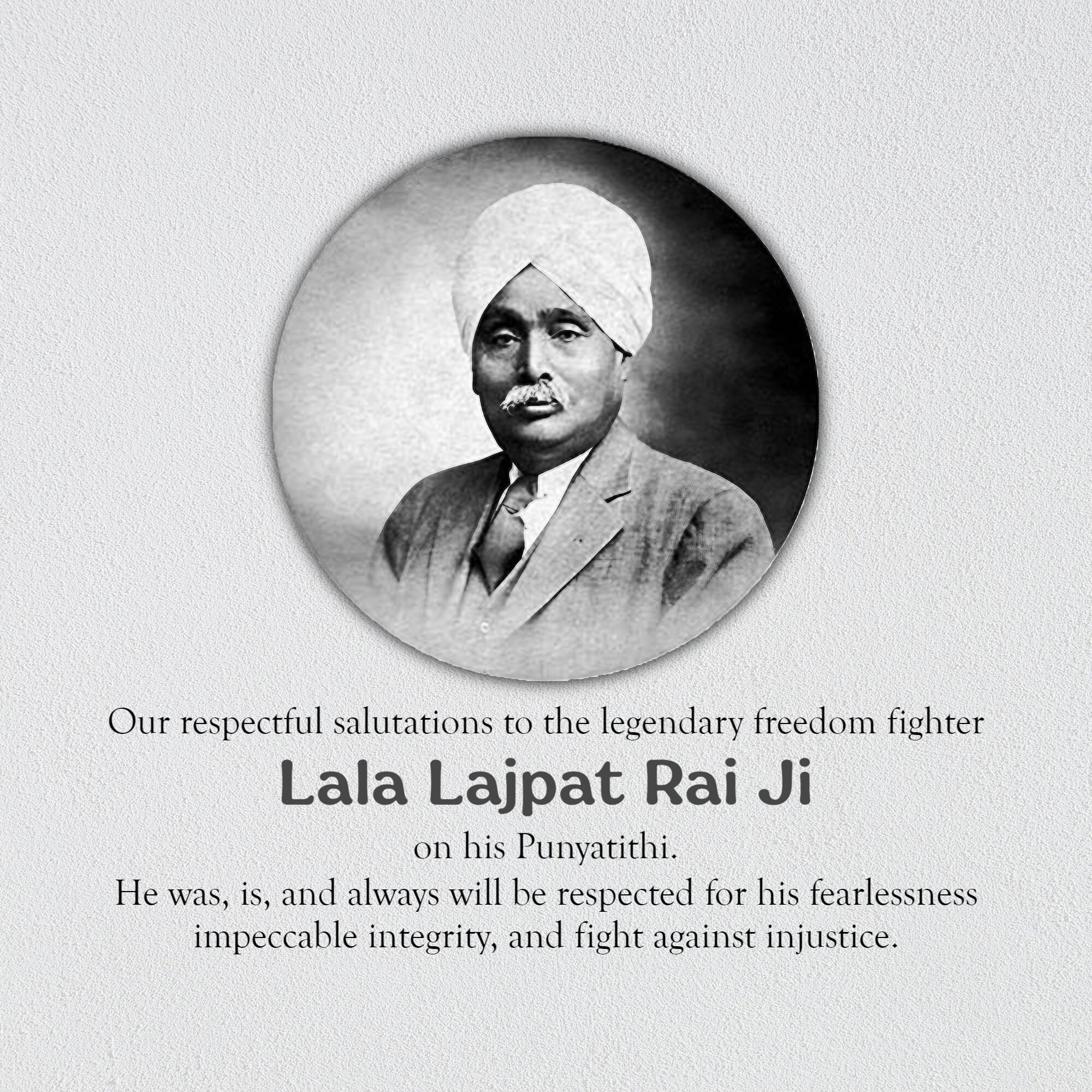 Lala Lajpat Rai Punyatithi