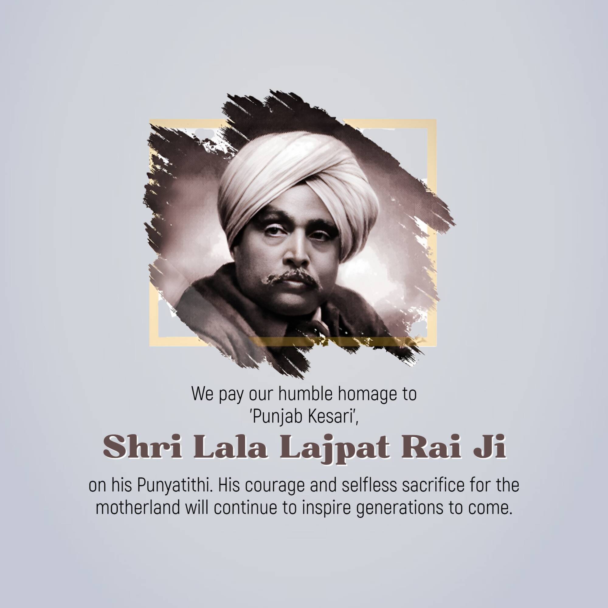 Lala Lajpat Rai Punyatithi