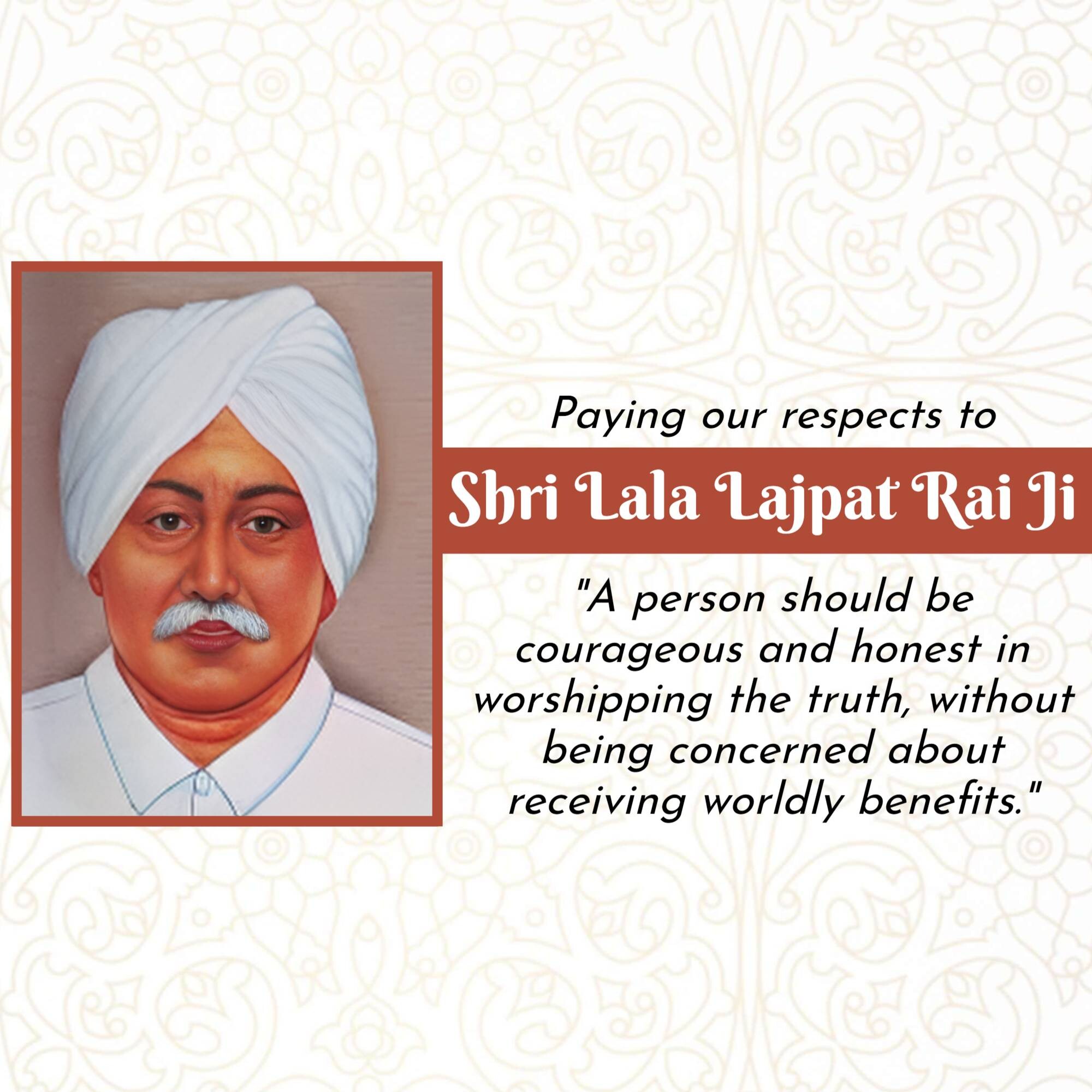 Lala Lajpat Rai Punyatithi