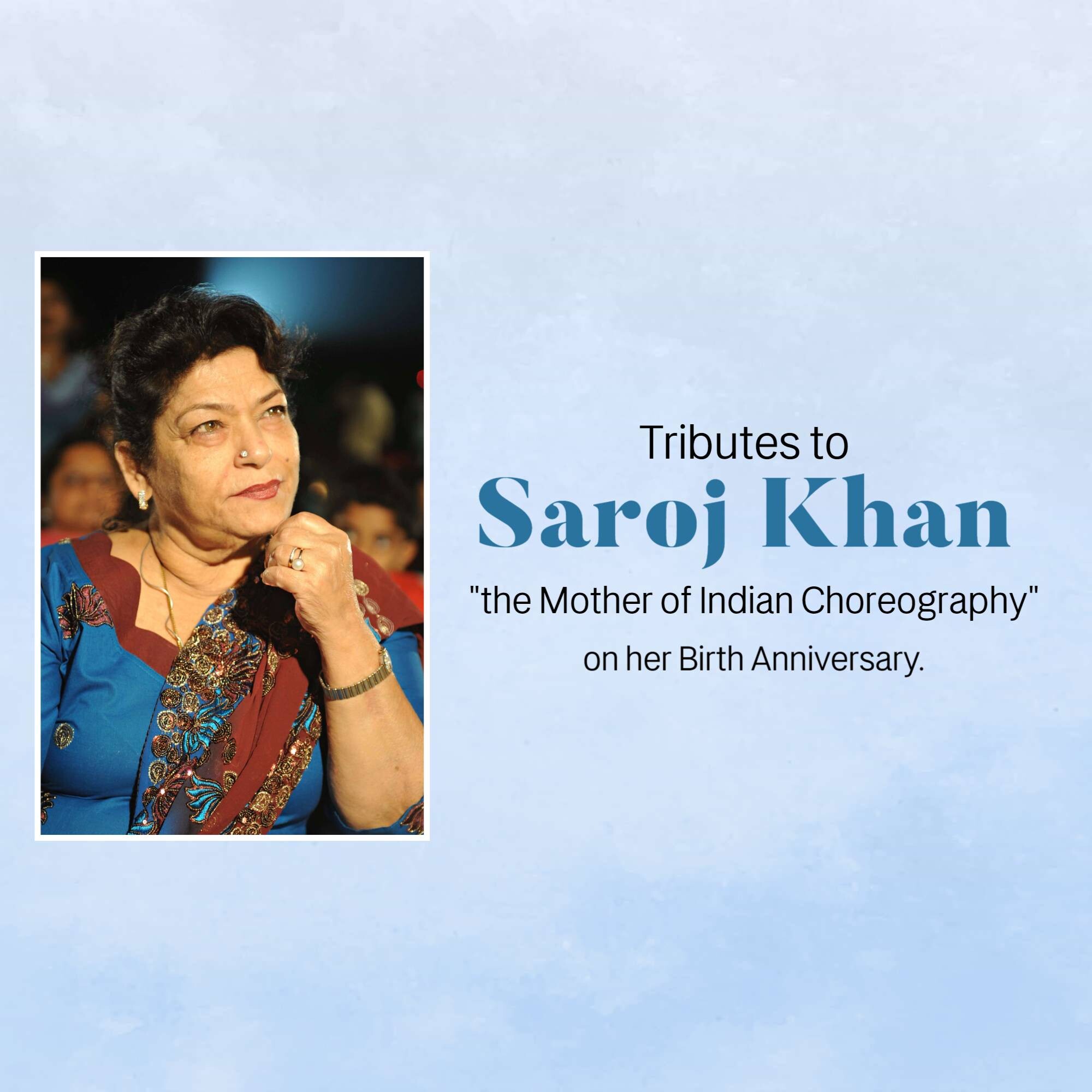 Saroj Khan Birth Anniversary