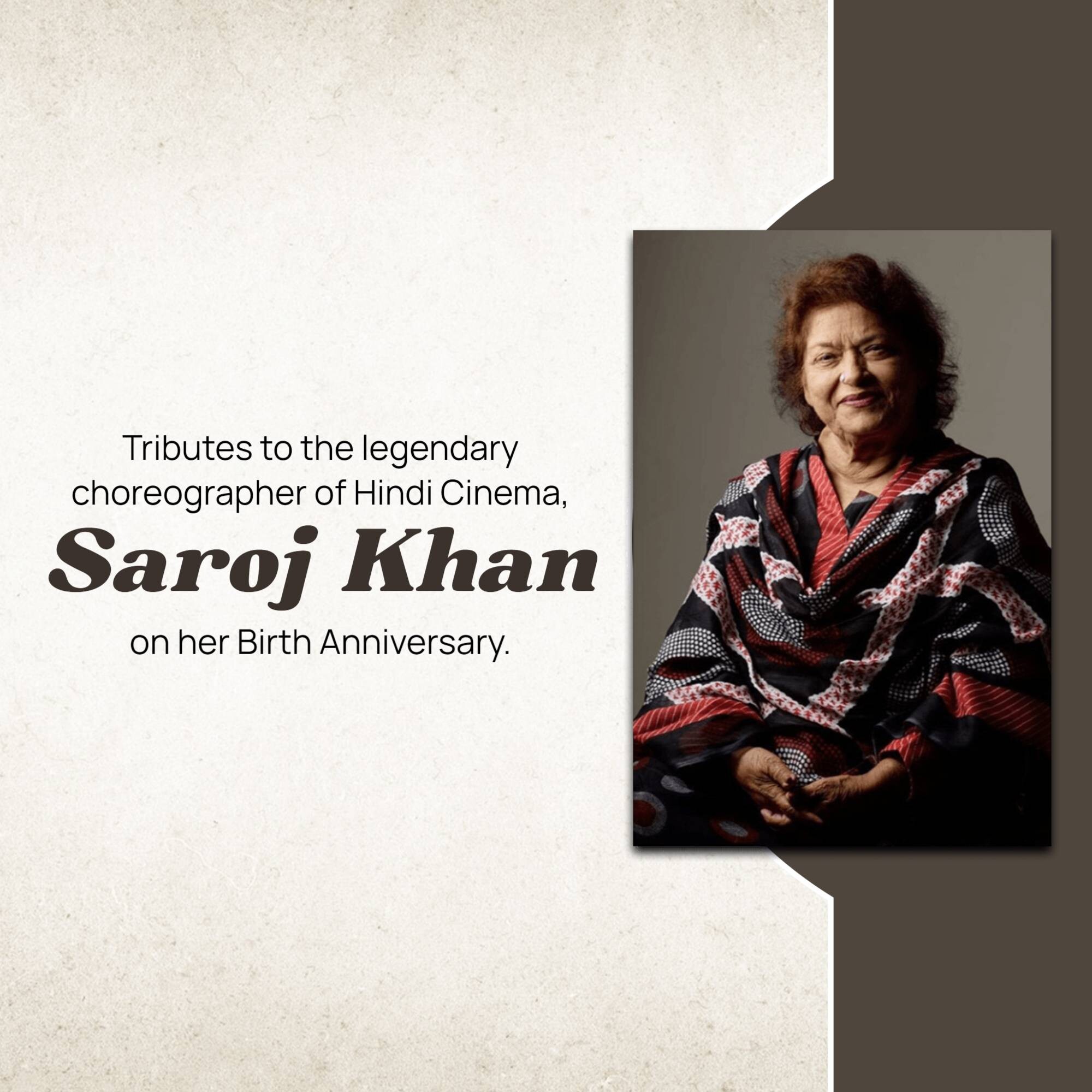 Saroj Khan Birth Anniversary