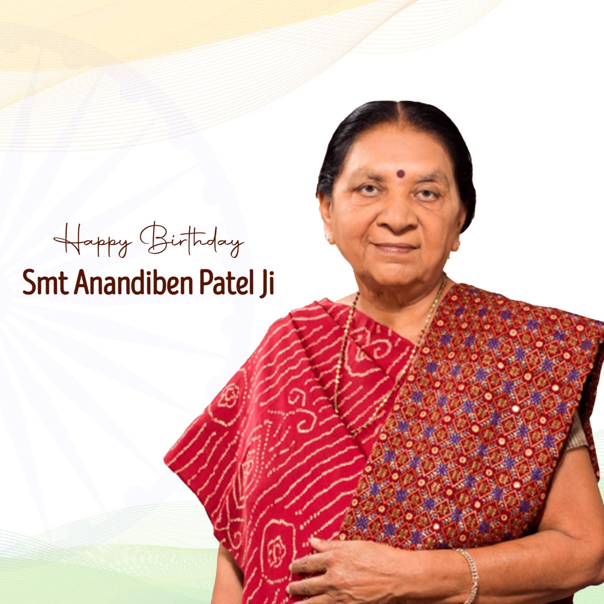 Anandiben Patel Birthday