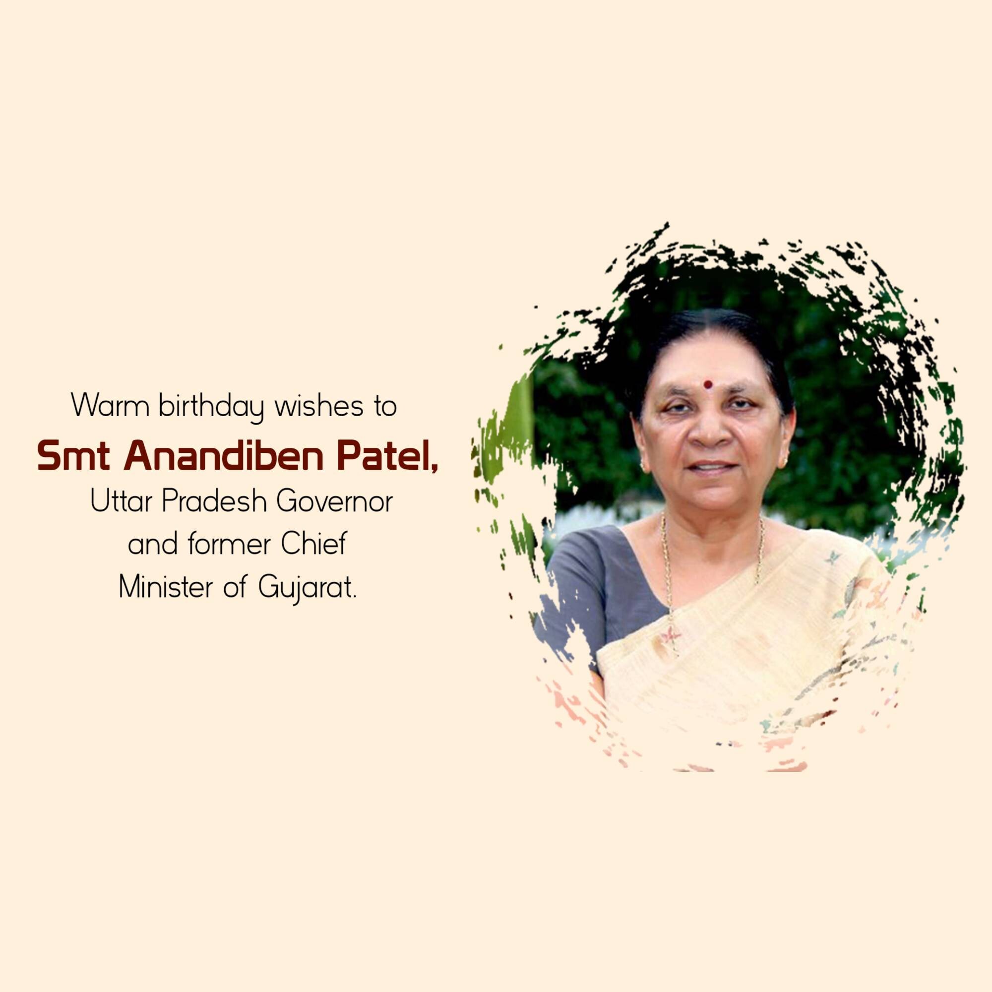 Anandiben Patel Birthday