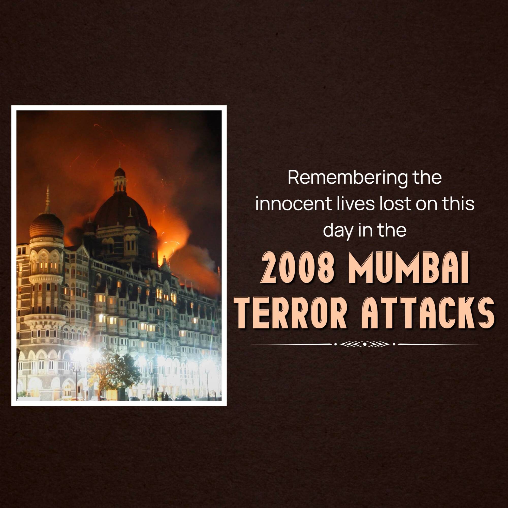Mumbai Attack Remembrance Day