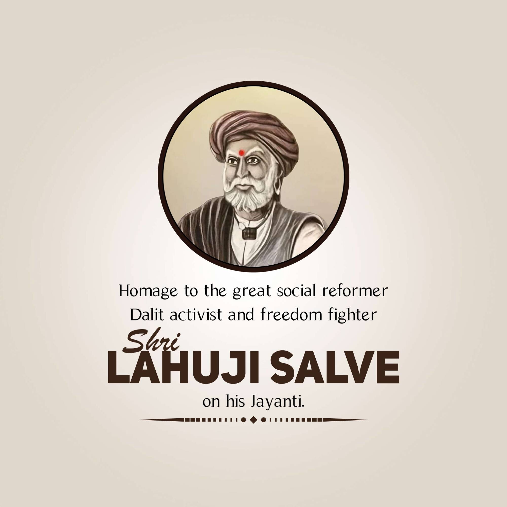 Lahuji Raghoji Salve Jayanti
