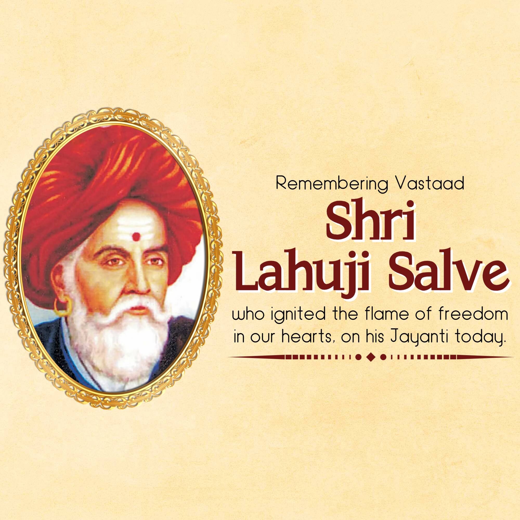 Lahuji Raghoji Salve Jayanti