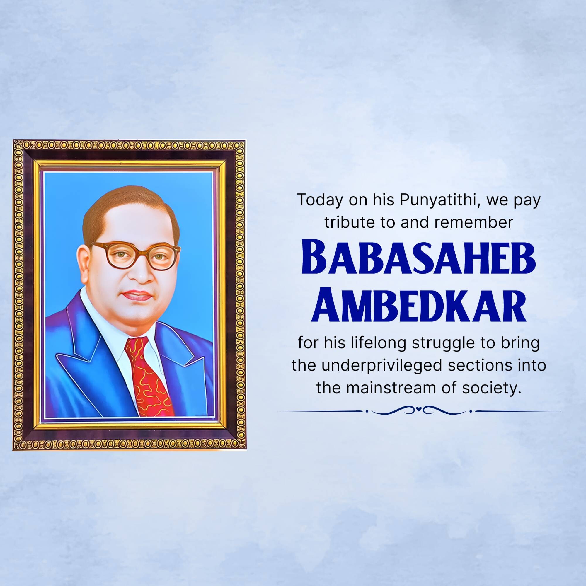 B R Ambedkar Punyatithi