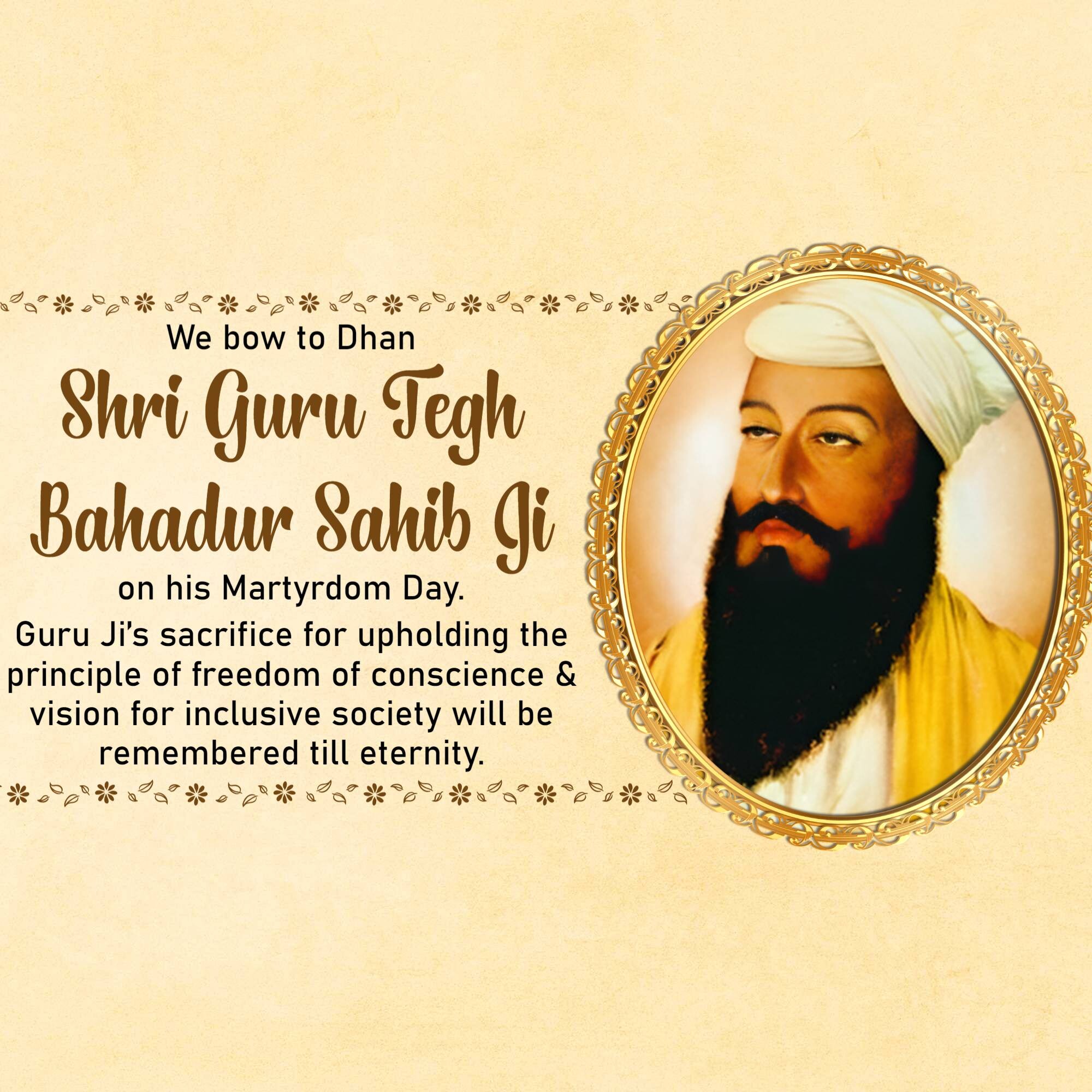 Guru Tegh Bahadur's Martyrdom Day