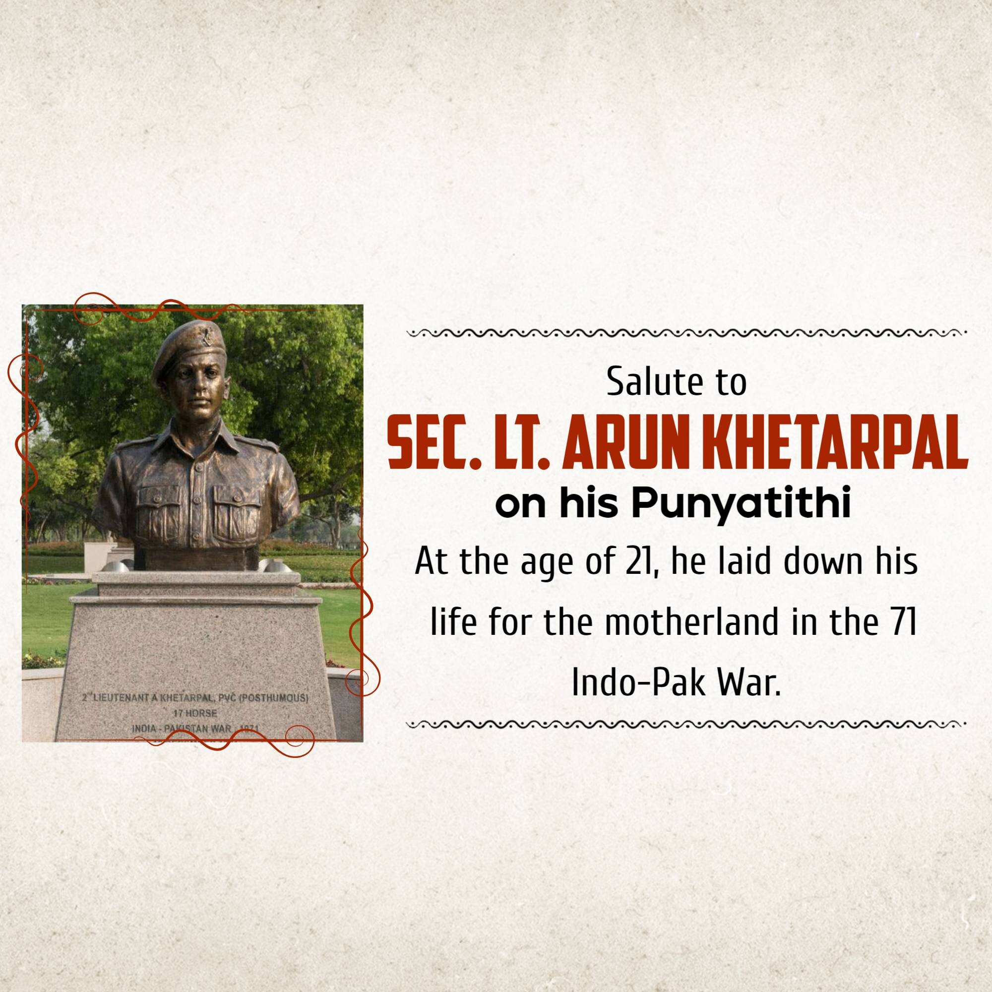 Arun Khetarpal Punyatithi