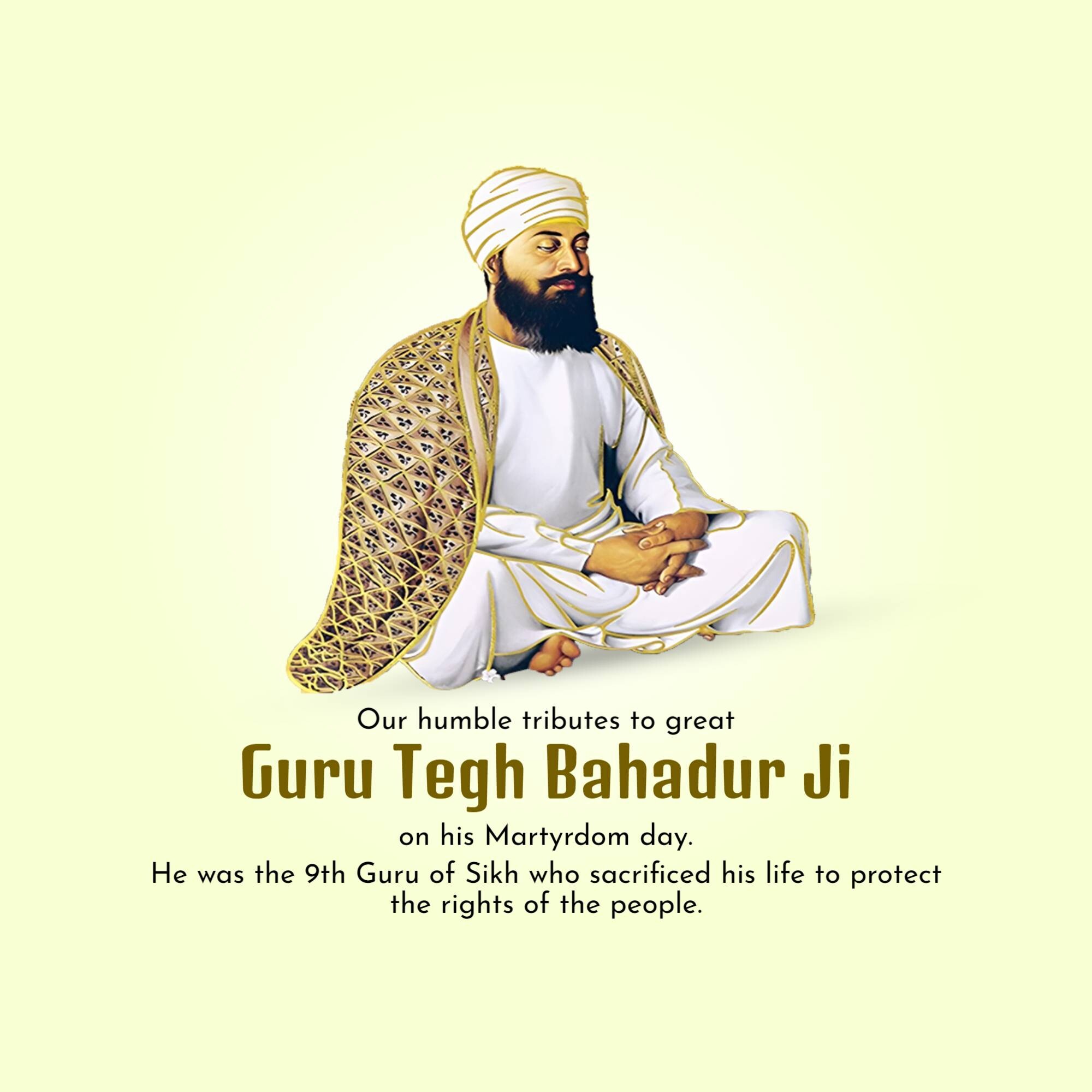 Guru Tegh Bahadur's Martyrdom Day
