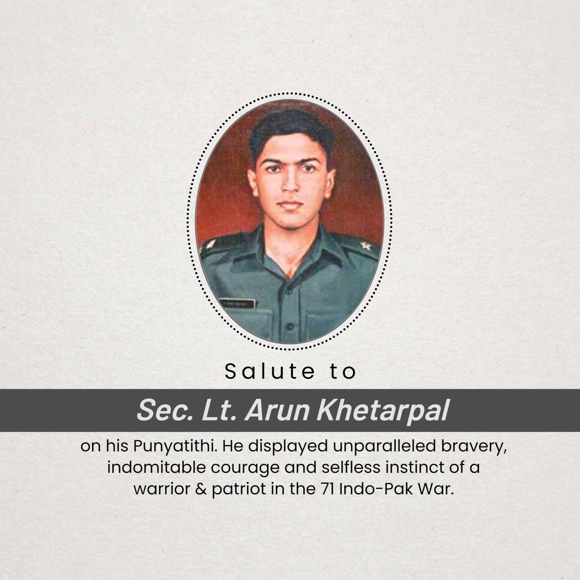 Arun Khetarpal Punyatithi