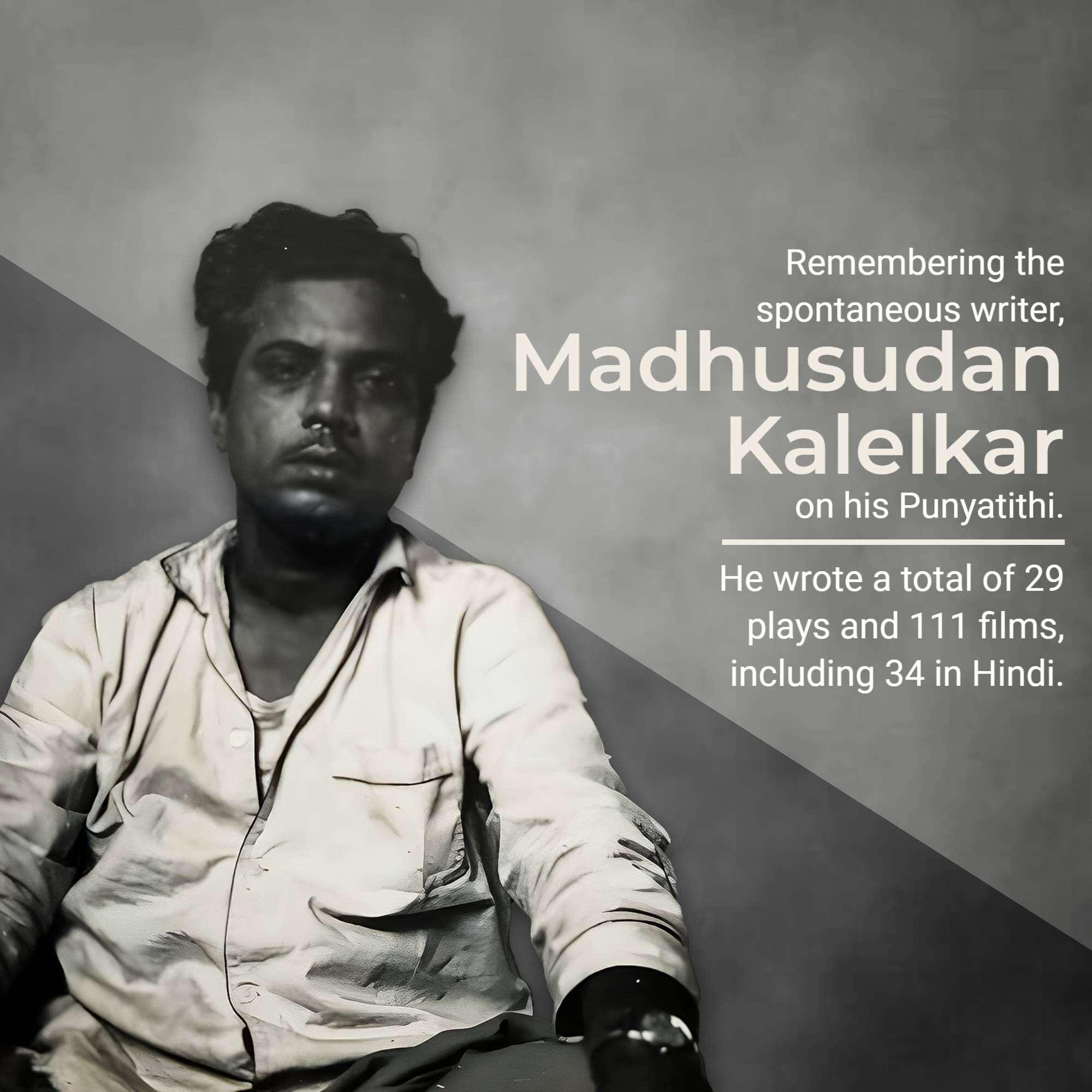 Madhusudan Kalelkar Punyatithi
