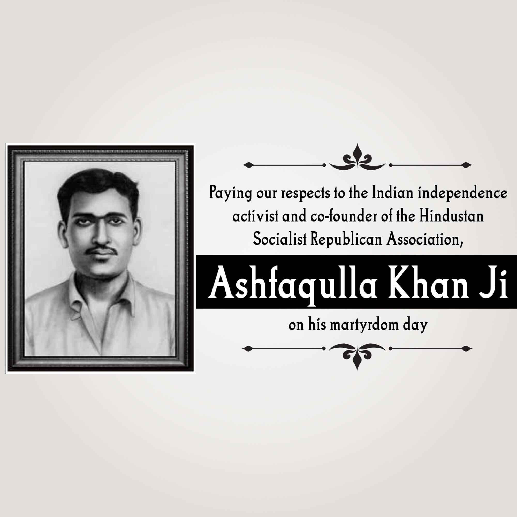 Ashfaqulla Khan Punyatithi