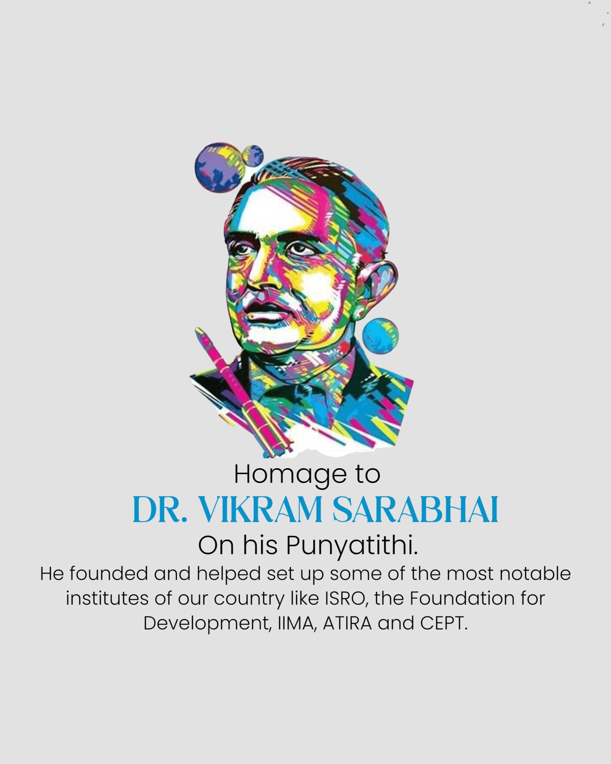 Dr Vikram Sarabhai Punyatithi