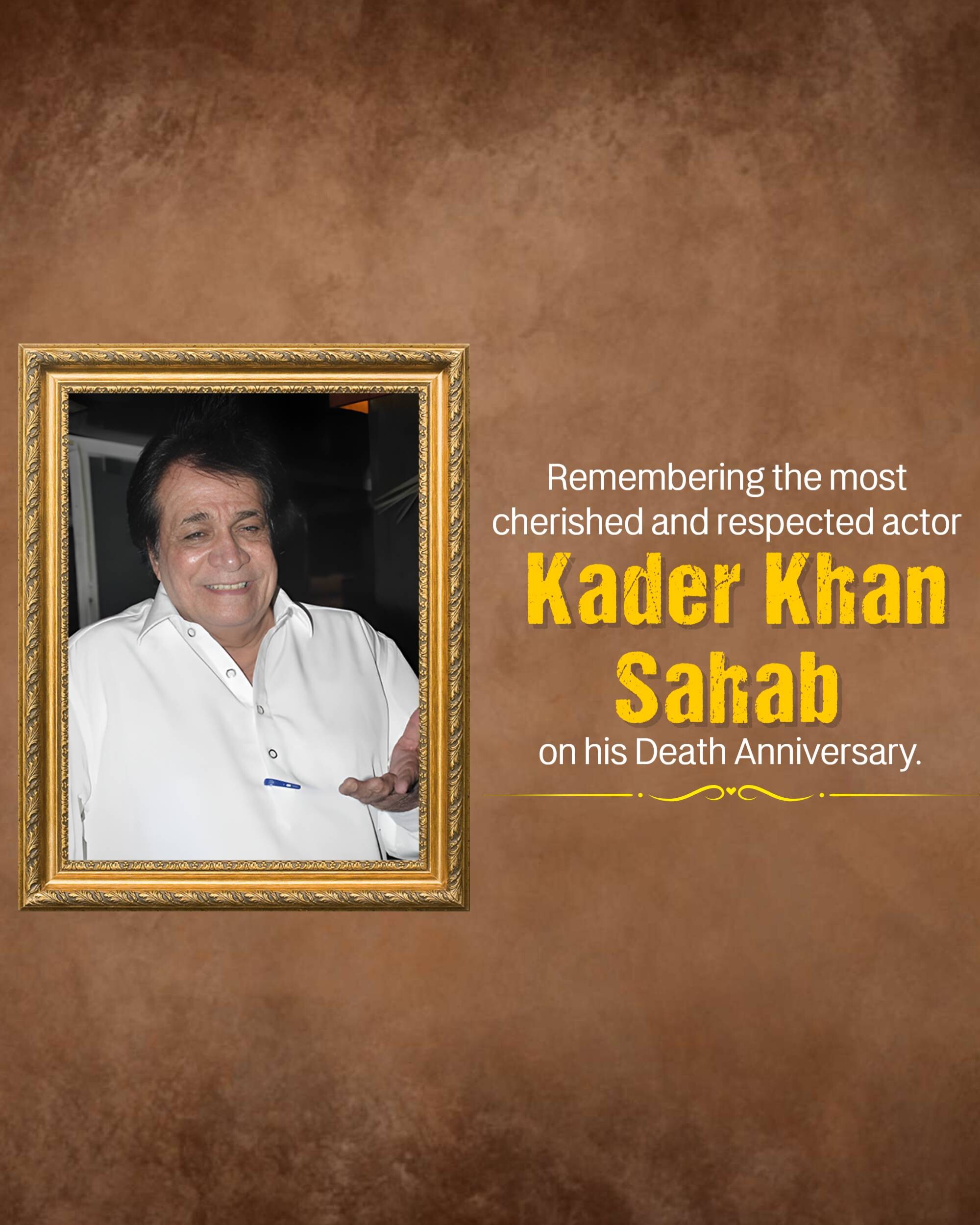 Kader Khan Death Anniversary
