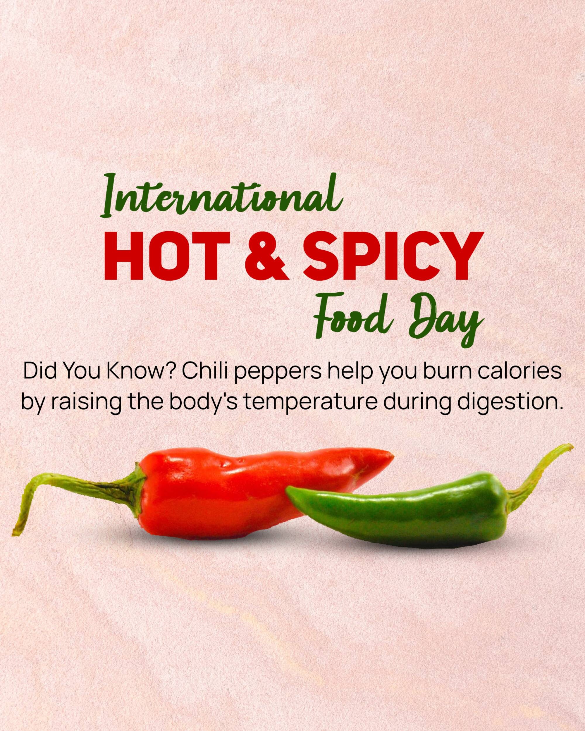 International Hot & Spicy Food Day