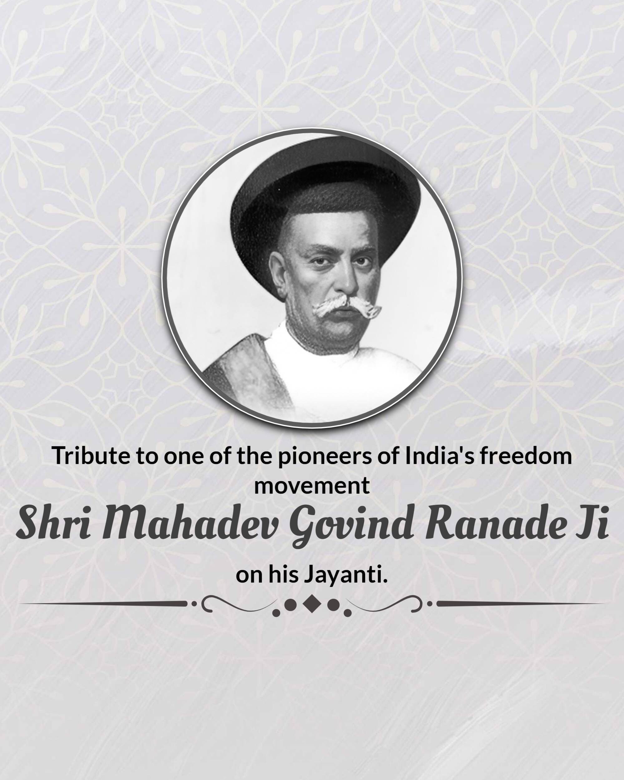 Mahadev Govind Ranade Jayanti