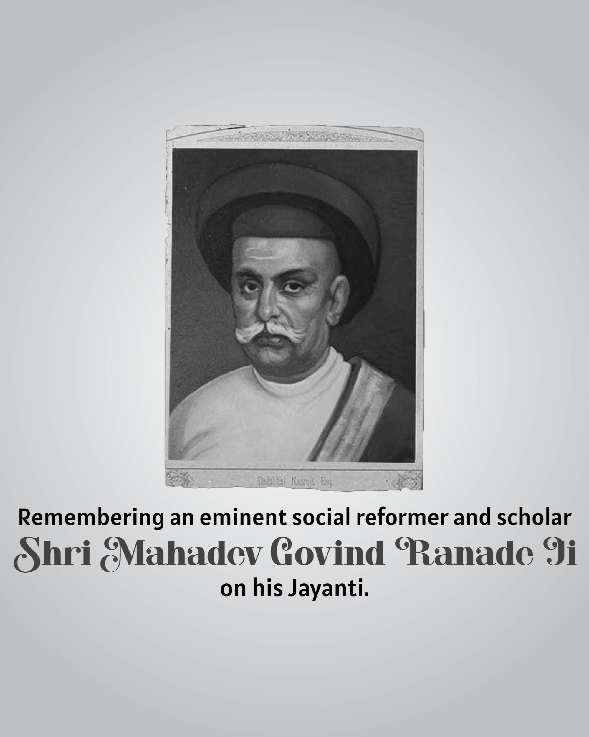 Mahadev Govind Ranade Jayanti