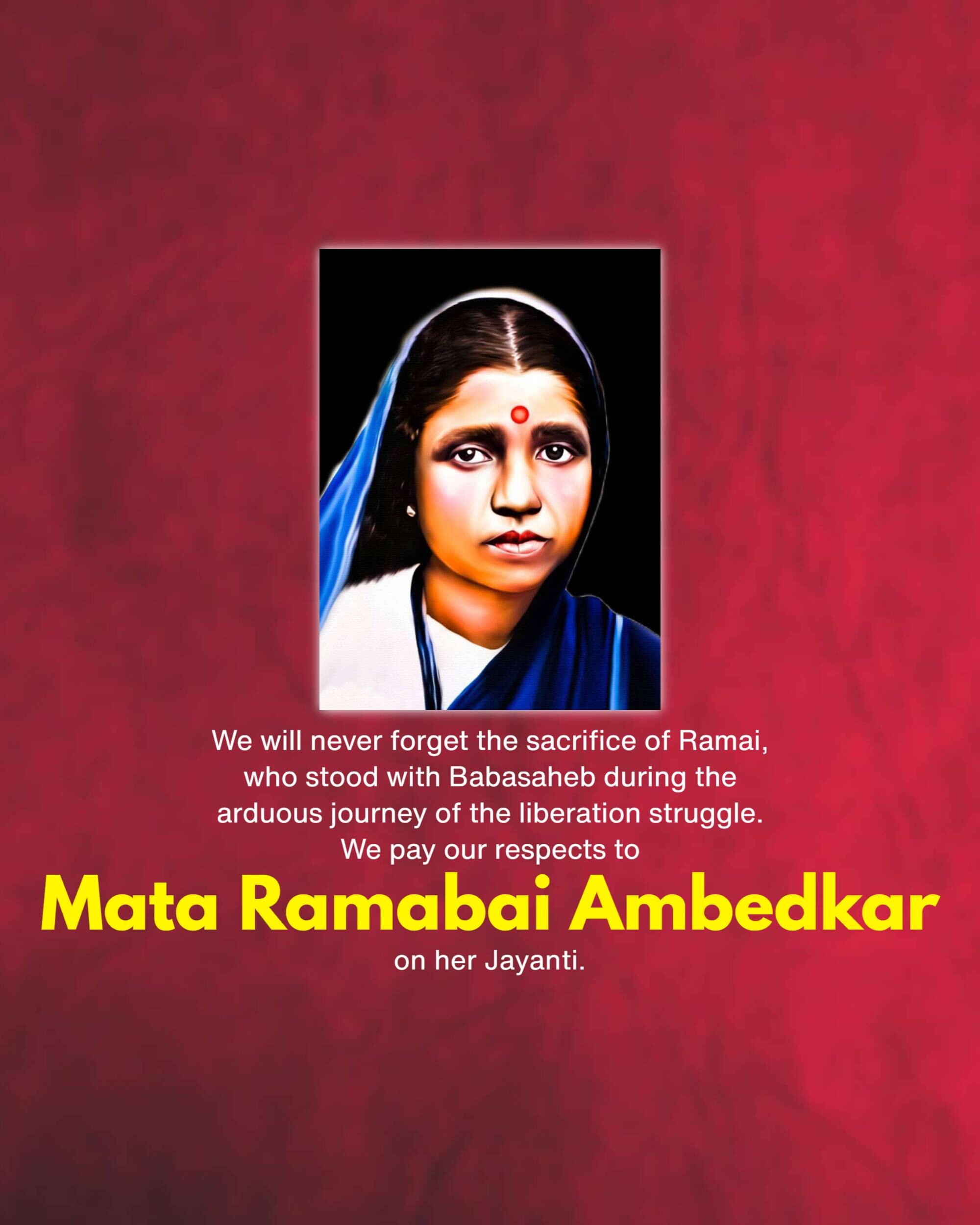 Ramabai Ambedkar Janam Jayanti