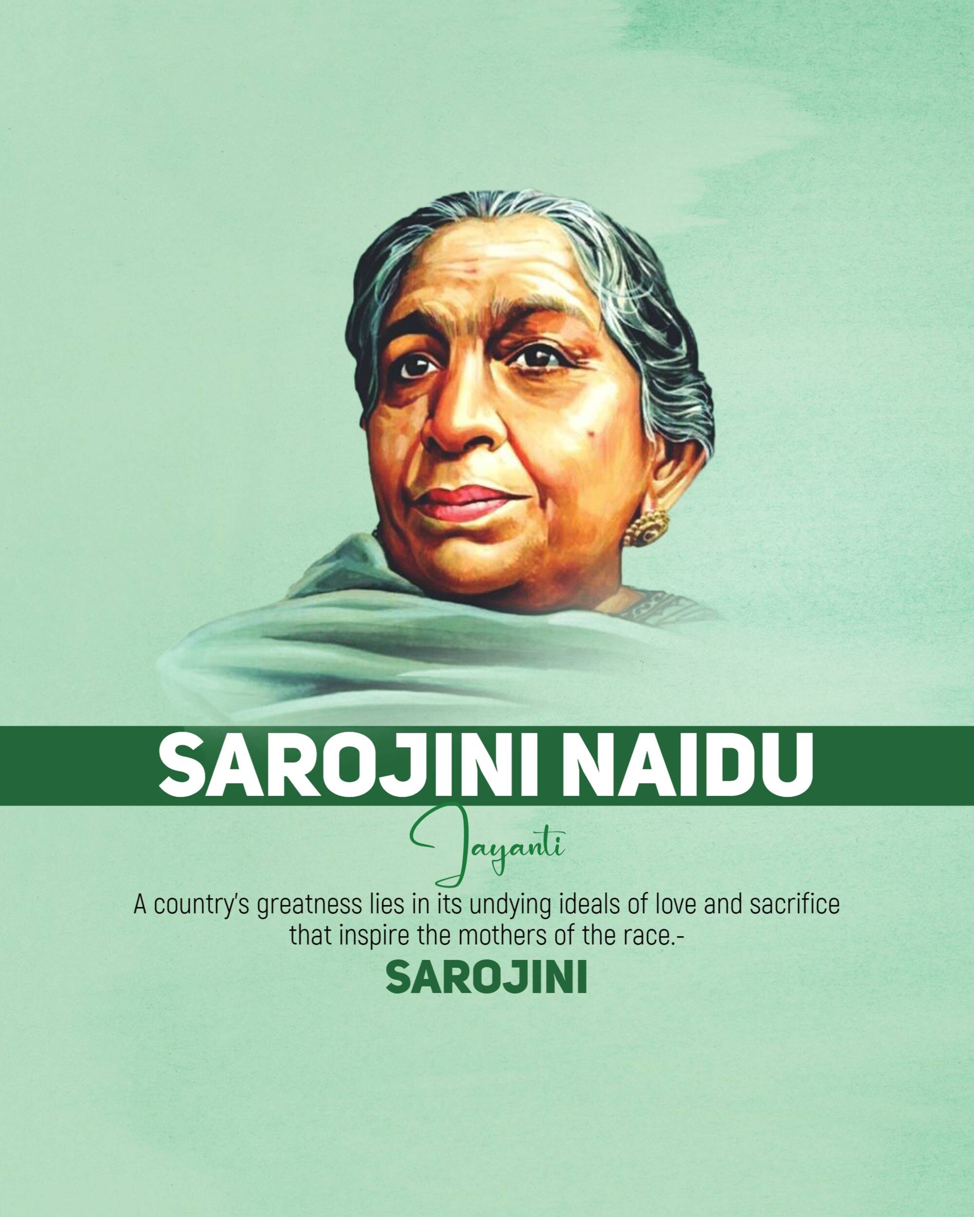 Sarojini Naidu Birth Anniversary