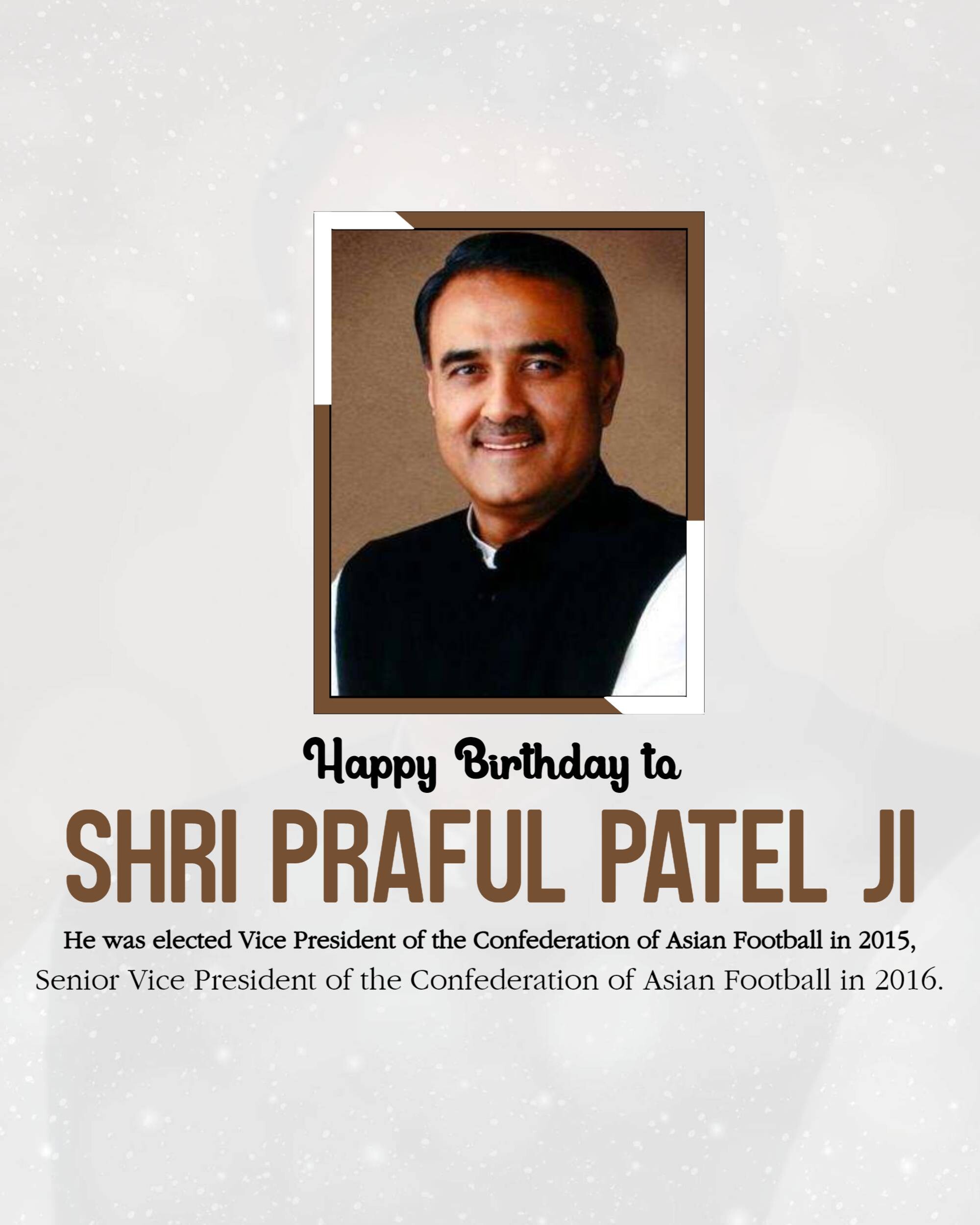 Praful Patel Birthday