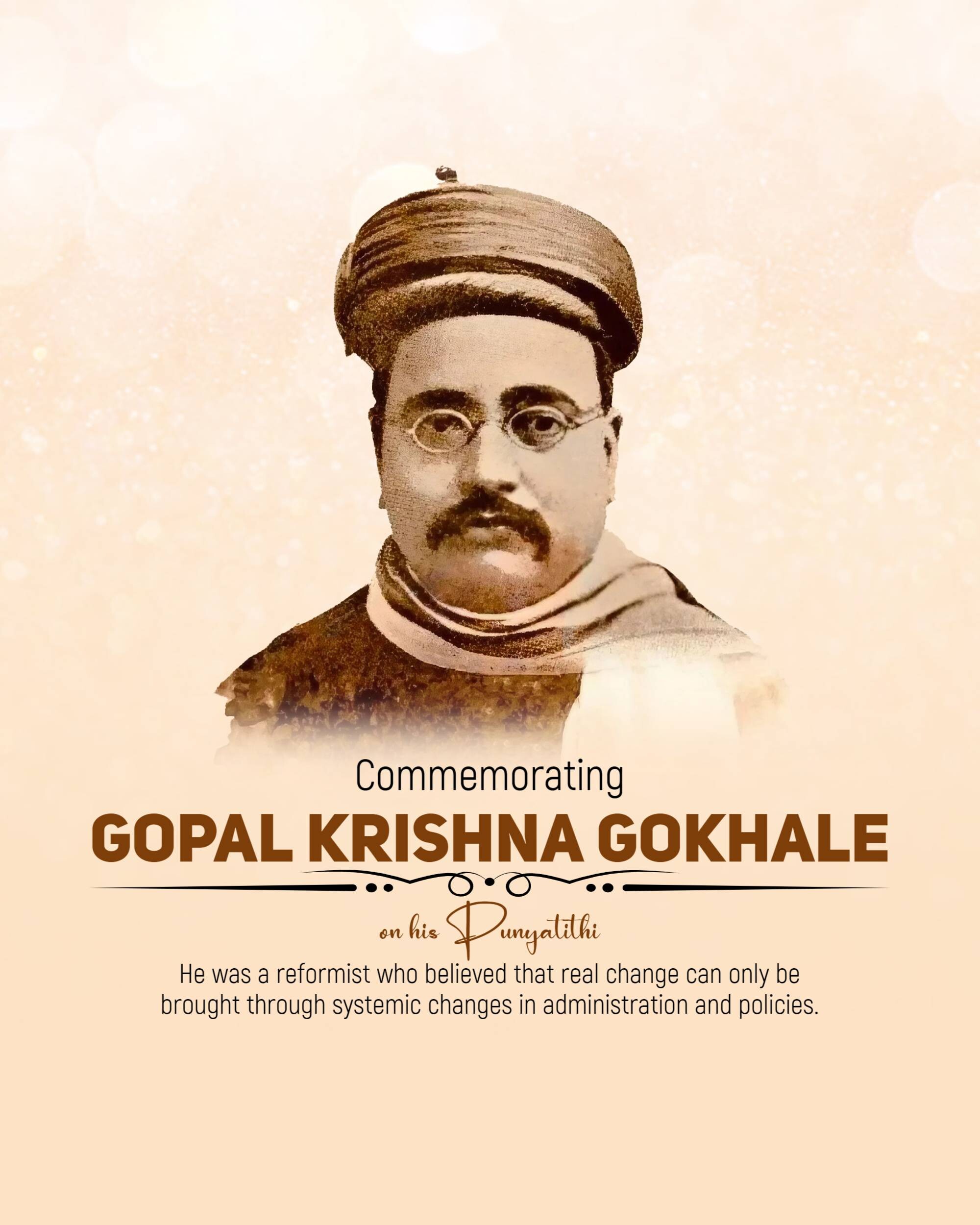 Gopal Krishna Gokhale Punyatithi