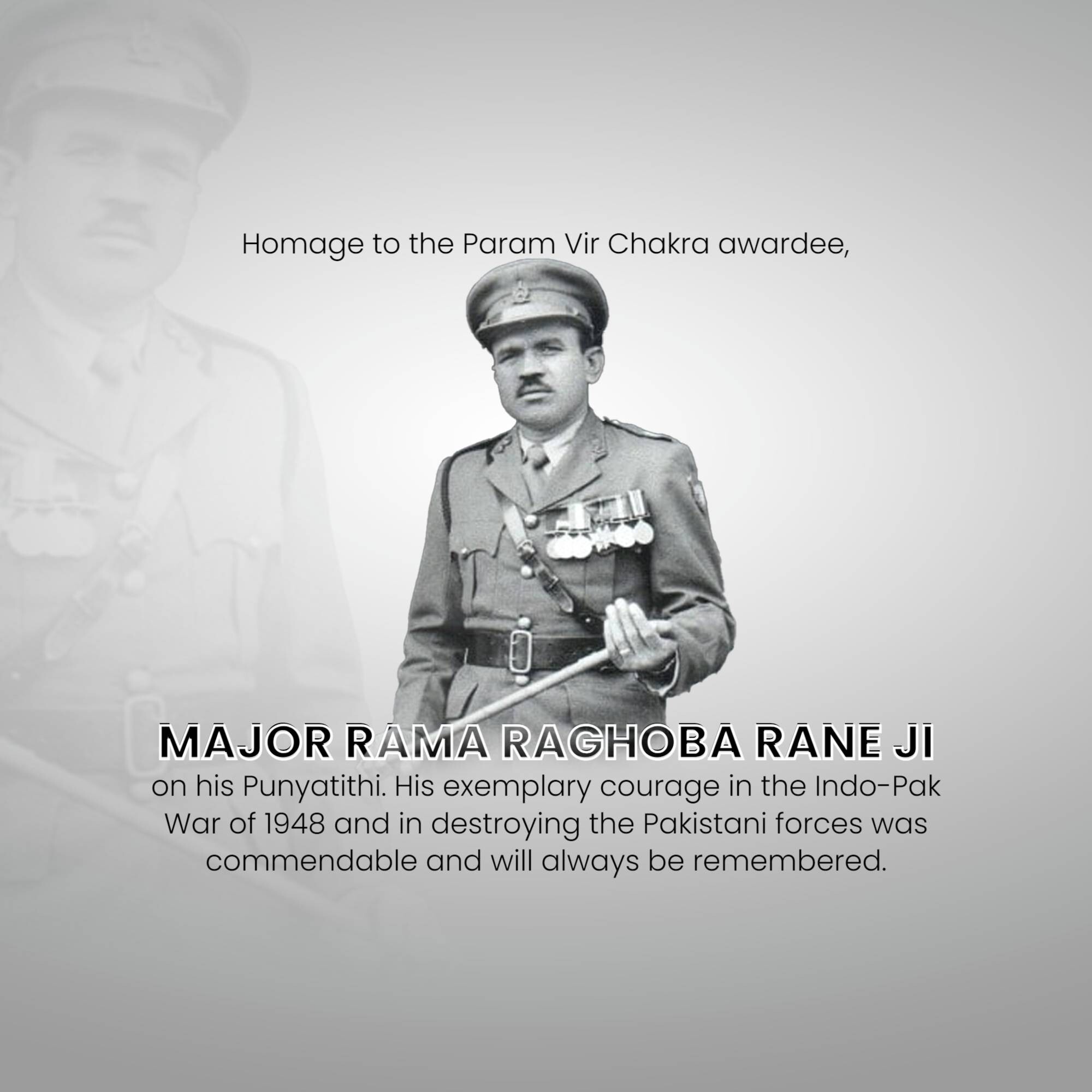 Major Rama Raghoba Rane Punyatithi