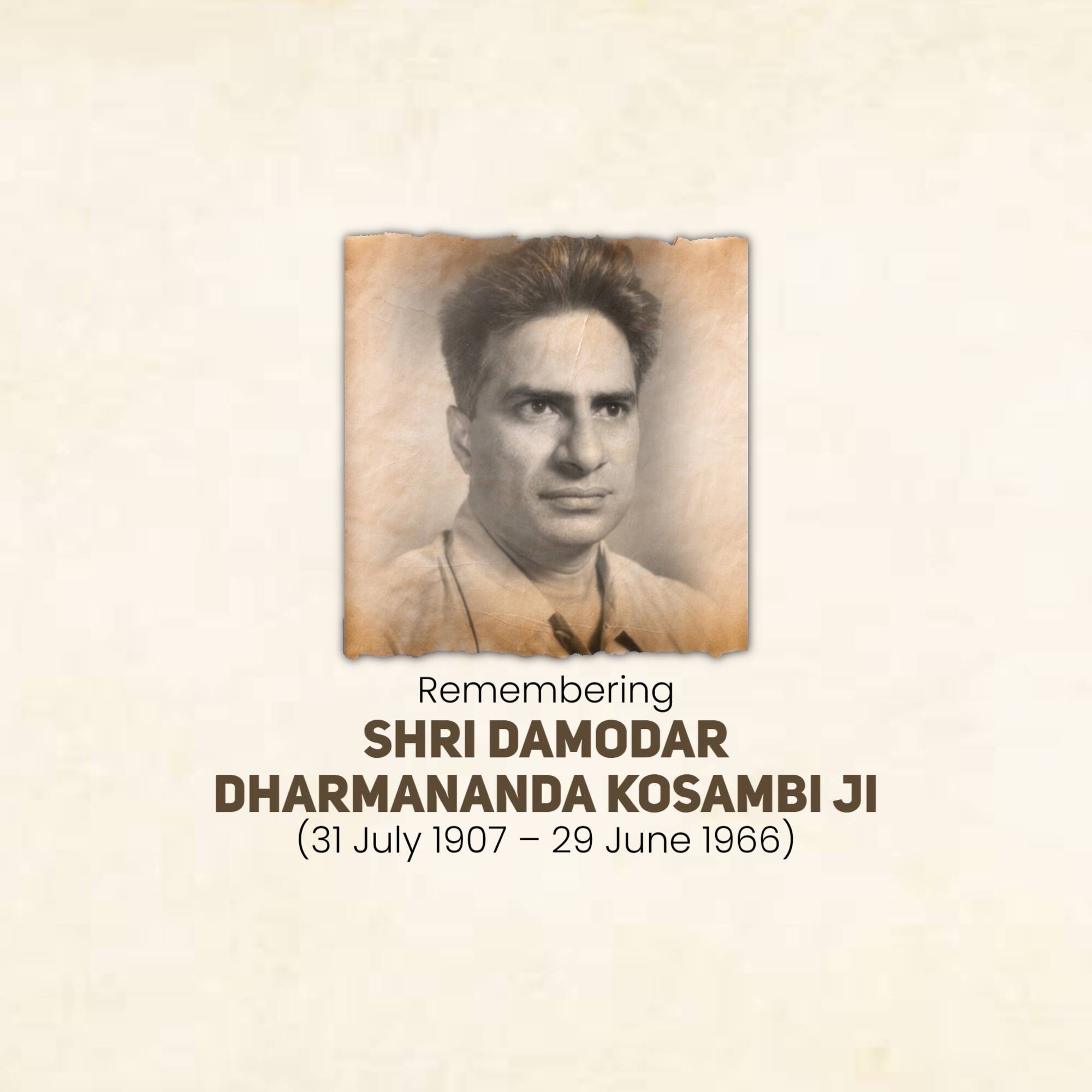 Damodar Dharmananda Kosambi Jayanti