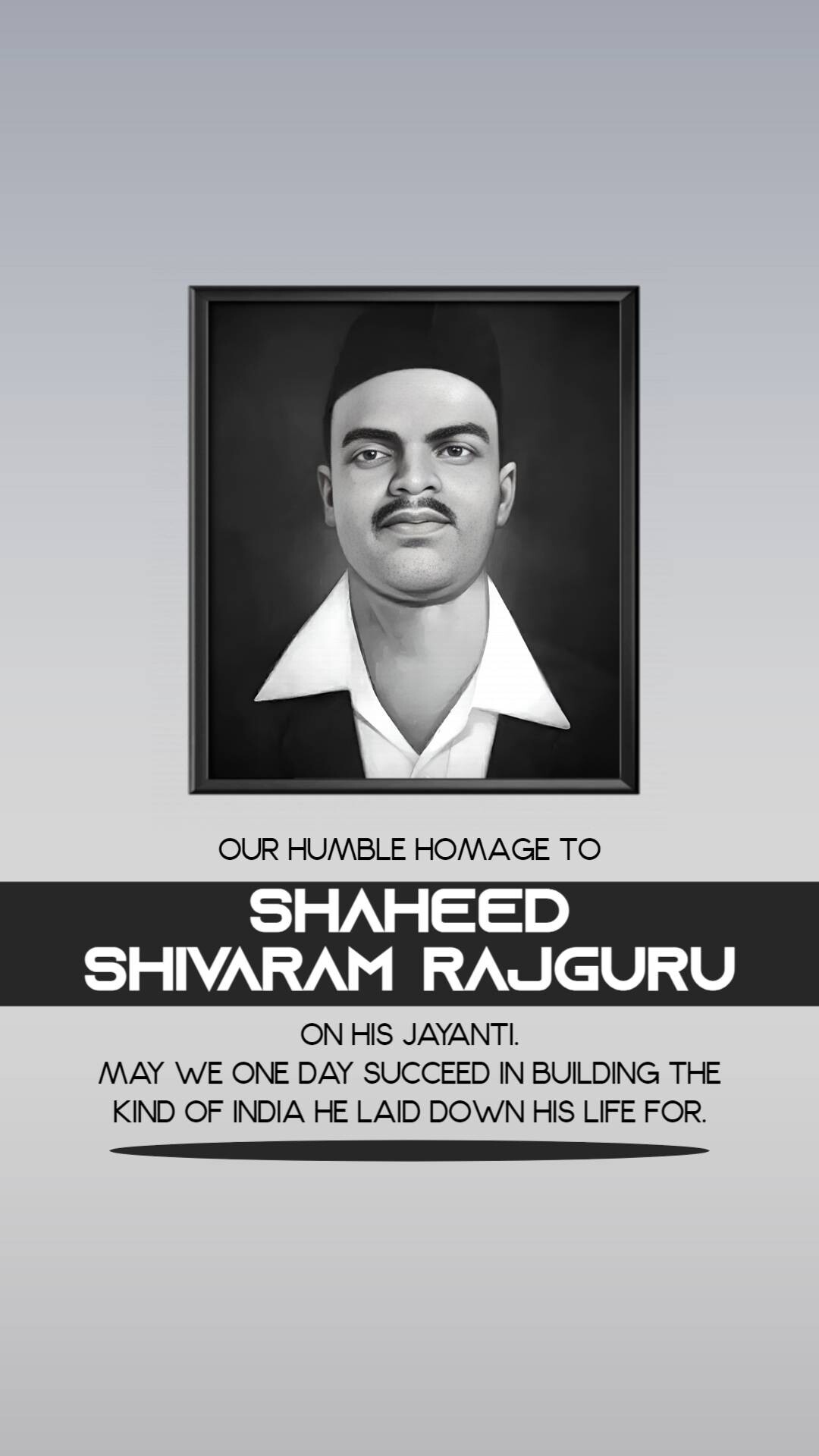 Shivaram Rajguru Jayanti