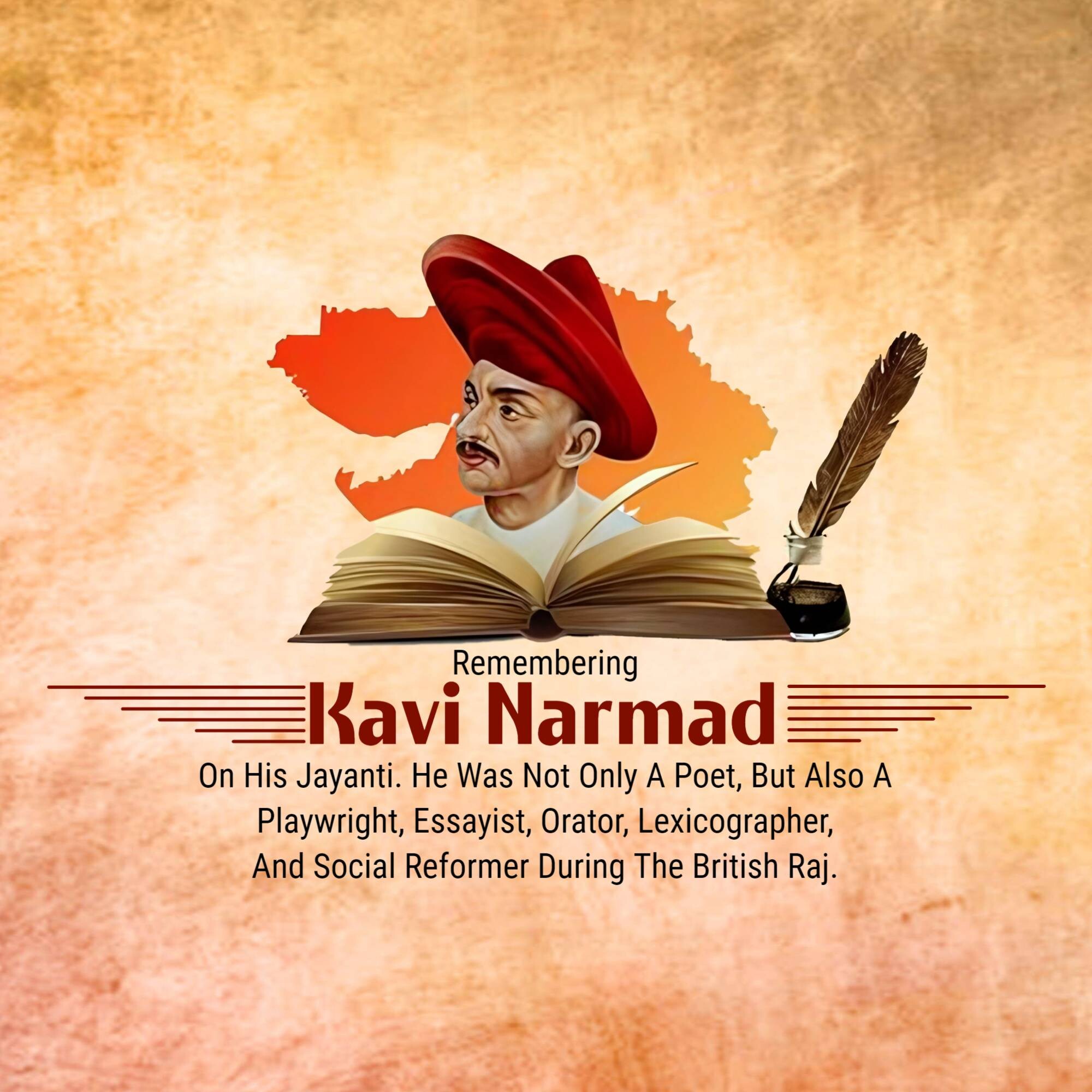 Narmadashankar Lalshankar Dave Jayanti (Gujarati Bhasha Diwas)