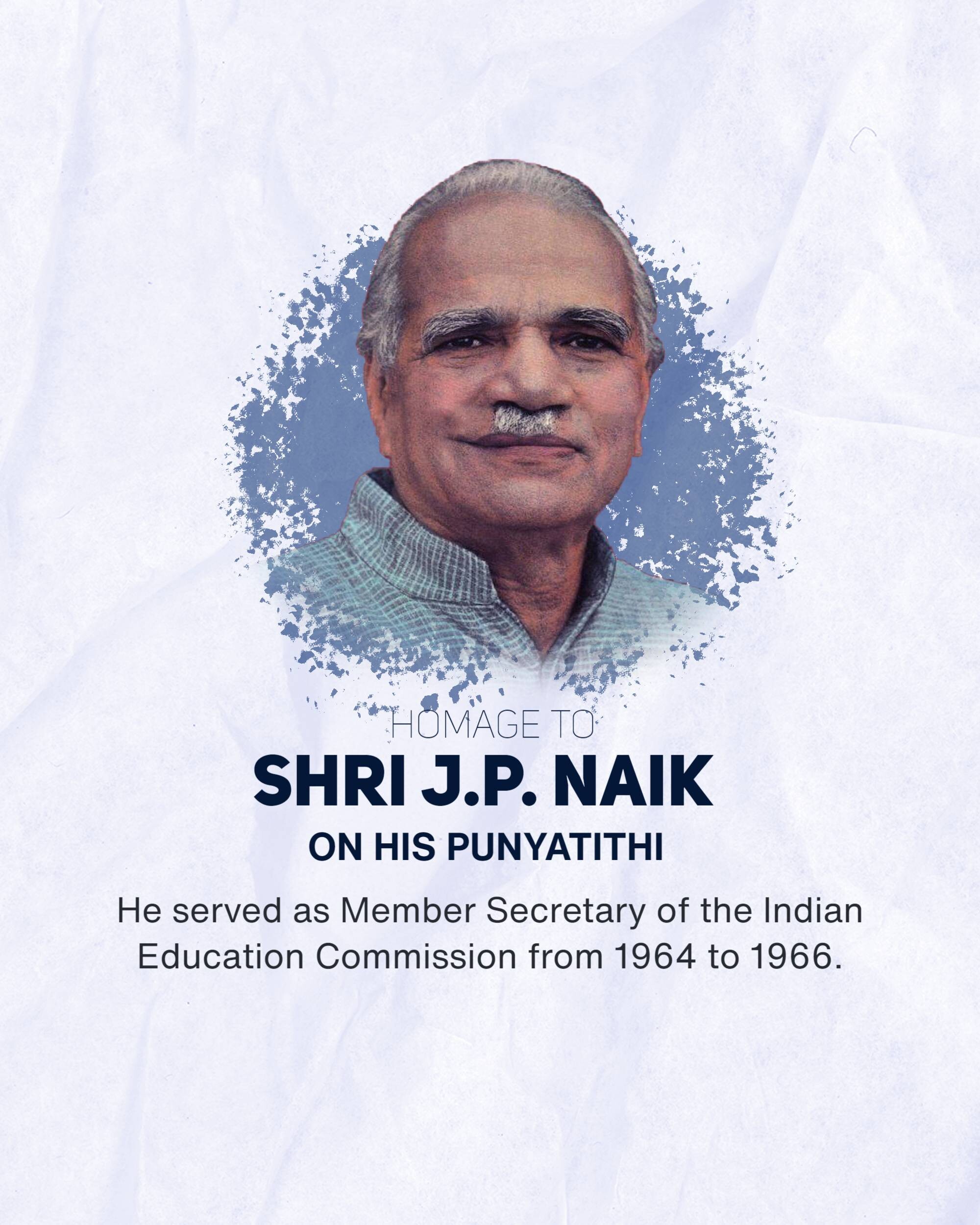 Shri Jayant Pandurang Naik Punyatithi