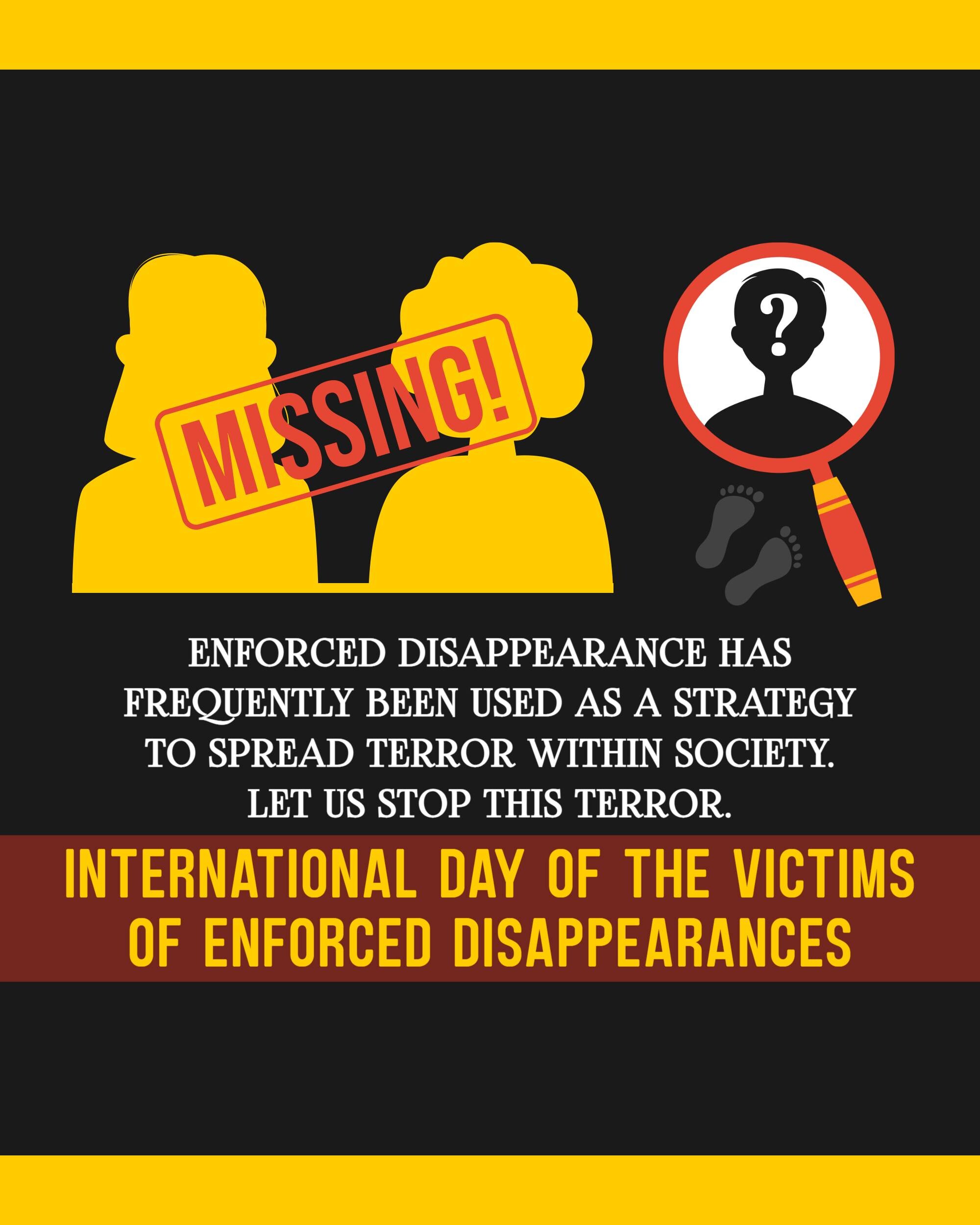 International Day of the Victims of Enforced Disappearances