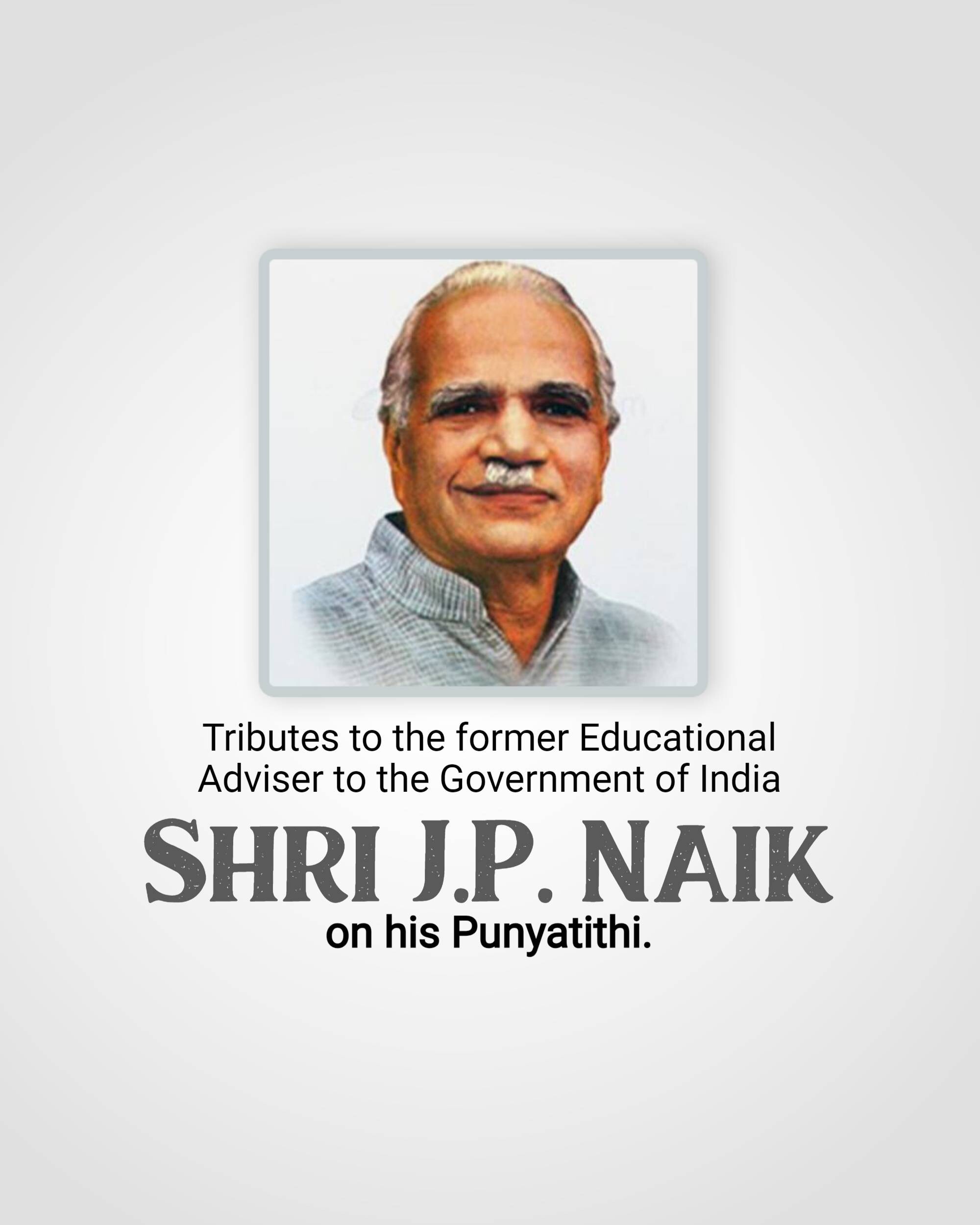 Shri Jayant Pandurang Naik Punyatithi