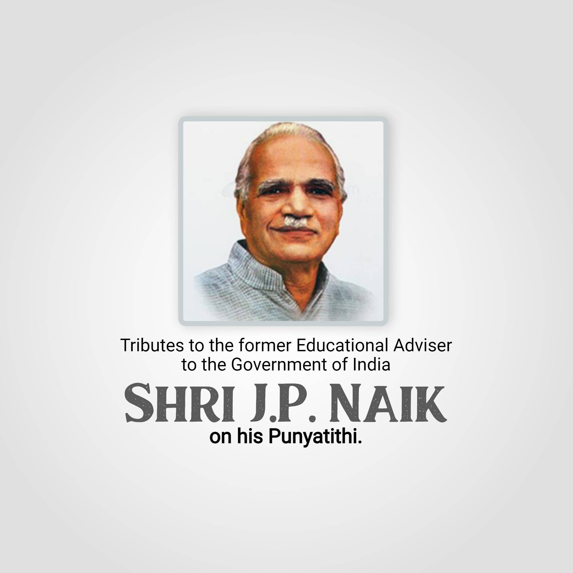 Shri Jayant Pandurang Naik Punyatithi