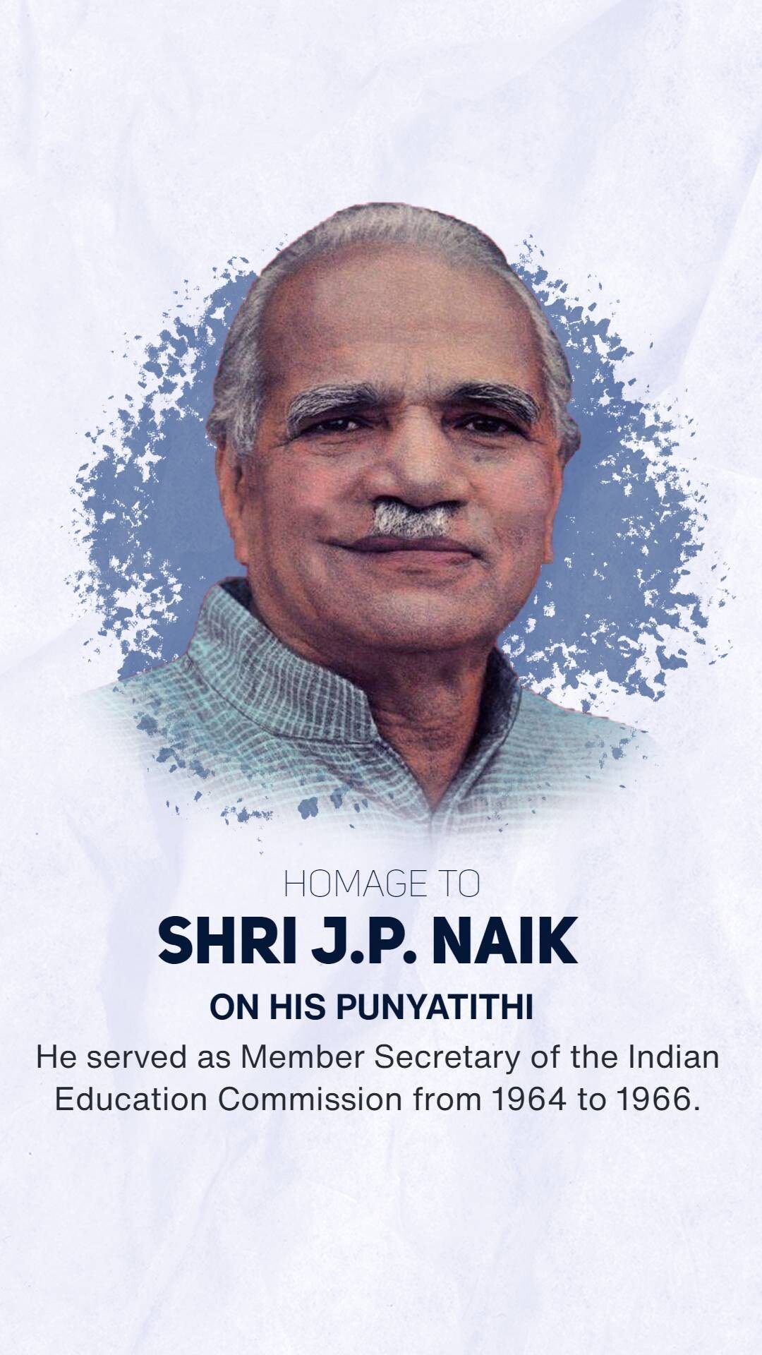 Shri Jayant Pandurang Naik Punyatithi