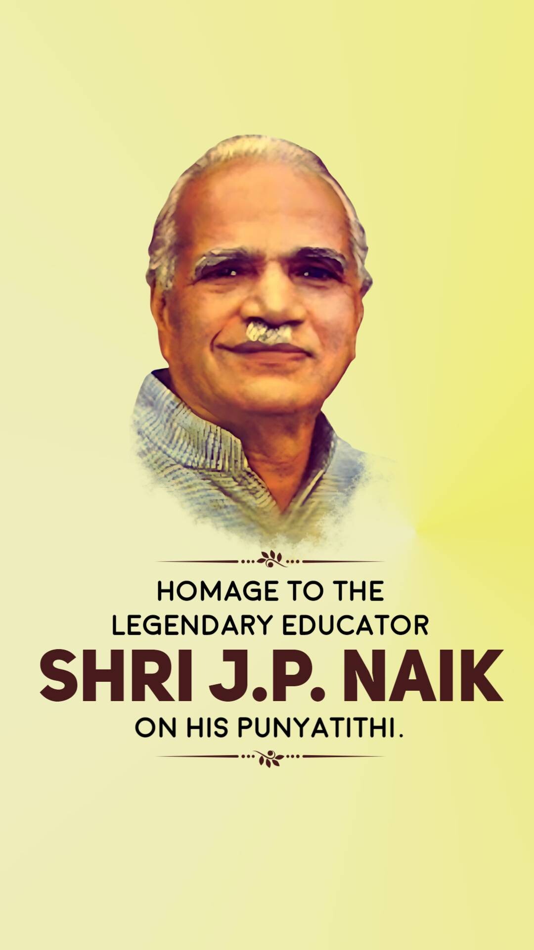 Shri Jayant Pandurang Naik Punyatithi